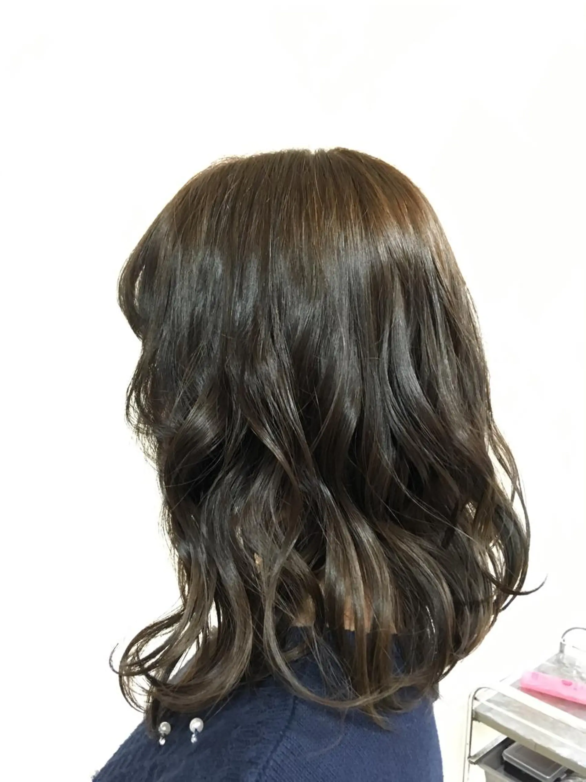 セミロング カラー アッシュ アッシュブラウン ブラウンカラー ハイライトカラー ハイライト 【Sweep】おじま のぞみのヘアスタイル