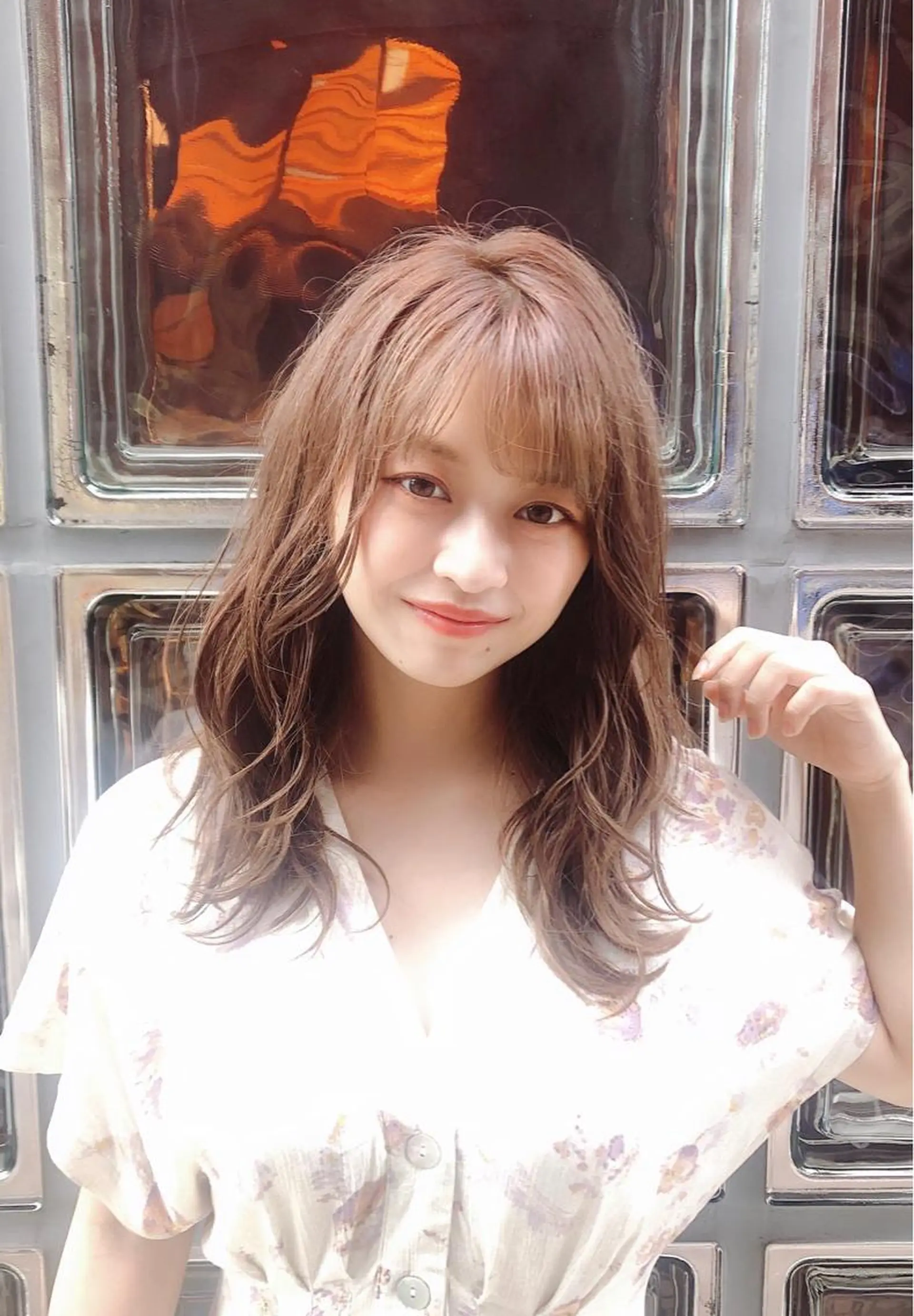 ロング レイヤーカット /透明感カラー西田のヘアスタイル