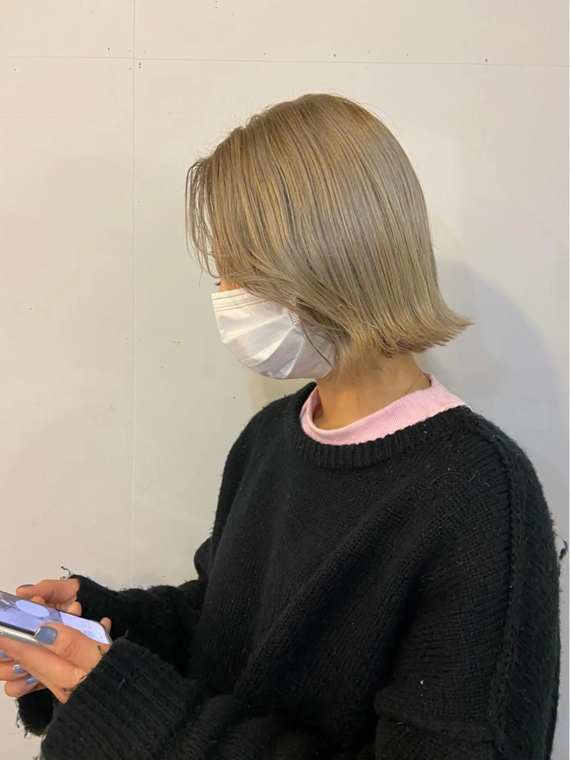 ミディアム カラー ベージュカラー ブリーチ ヘアカラー トリートメント 🩷ハイトーン透明感 レイヤー🩷ユリカのヘアスタイル