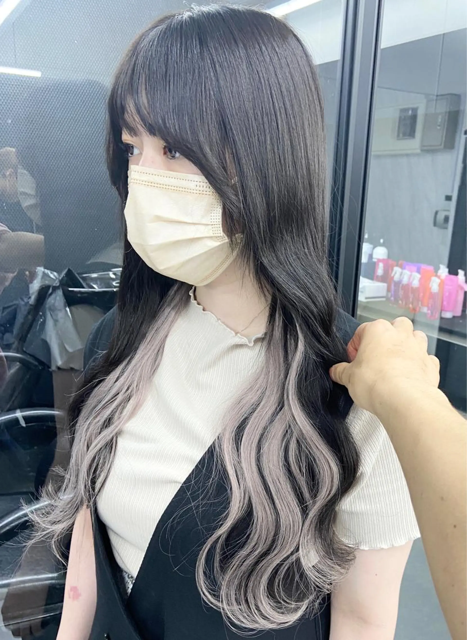 ロング カラー ハイトーンカラー ミルボンAujua認定サロン Ria  OSAKA 梅田所属・メンズ特化/ マンツーマン/Ryuのヘアスタイル