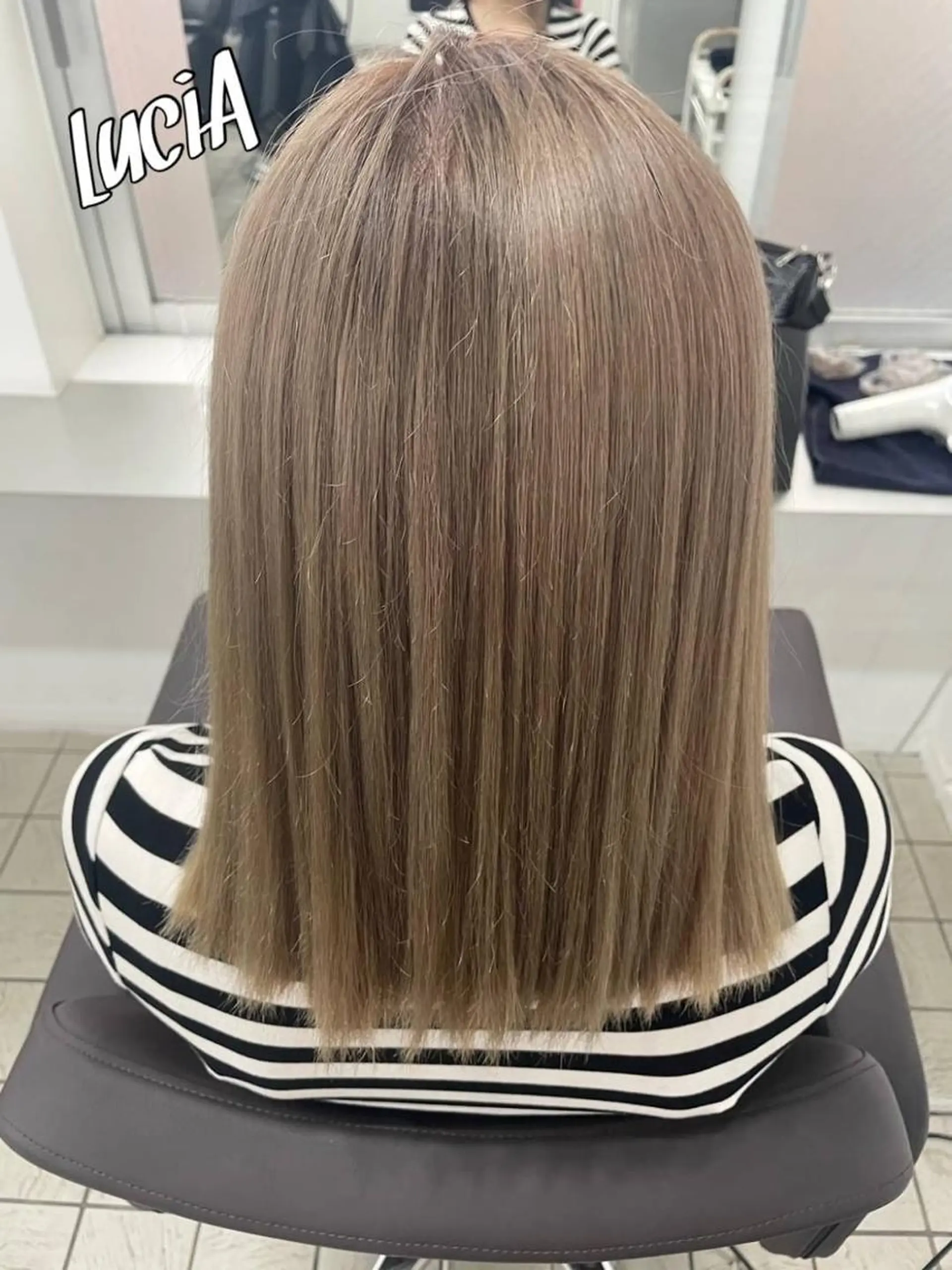 カラー ロング ヘアアレンジ MISAKIエクステ ブリーチ\5900のヘアスタイル