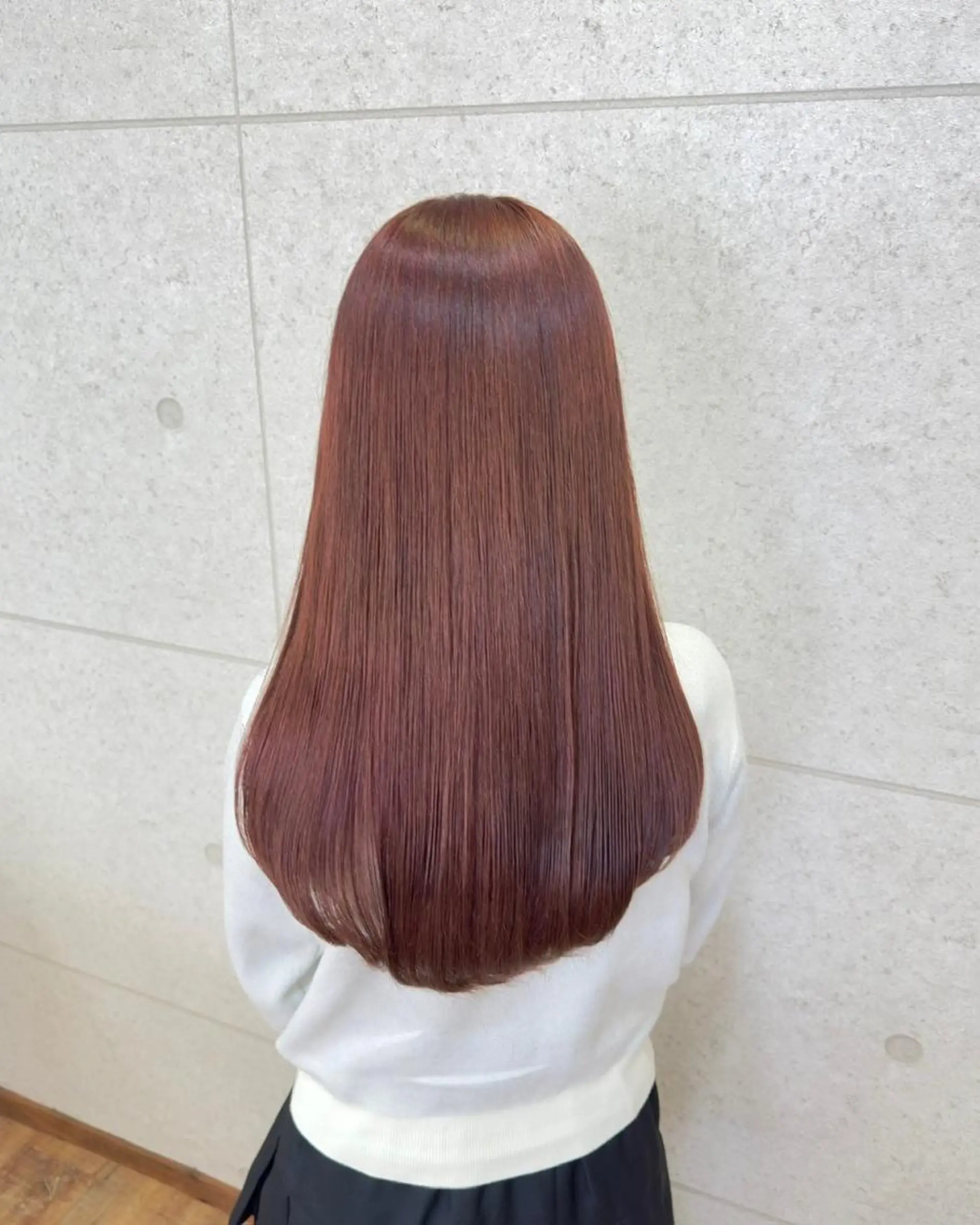 セミロング カラー mizu kiのヘアスタイル