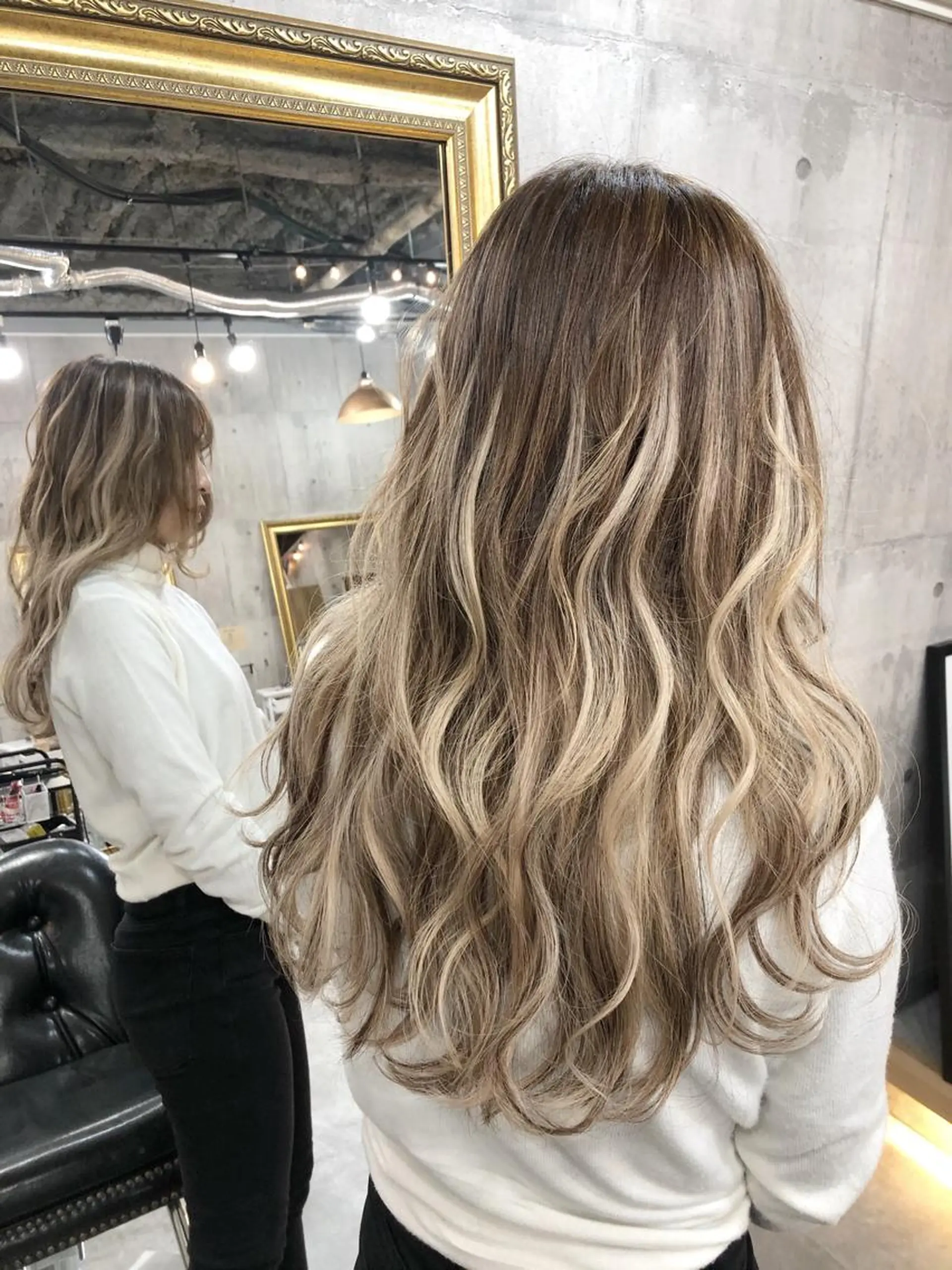 セミロング シールエクステ エクステ ハイライト レイヤーカット MIRAC河原崎 透【代表/オーナー】のヘアスタイル