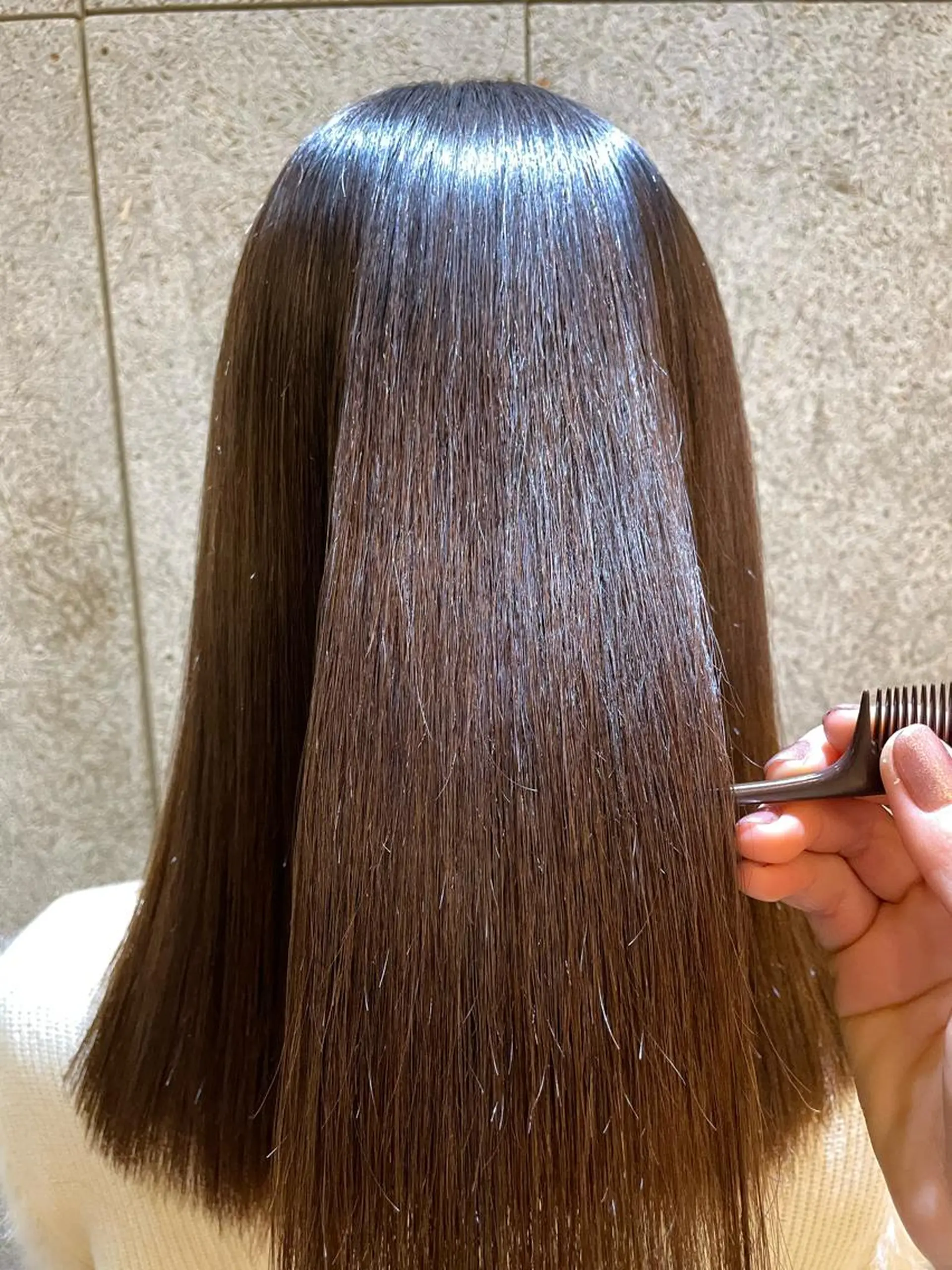 セミロング 💘韓国レイヤー上 品カラーruru💘のヘアスタイル