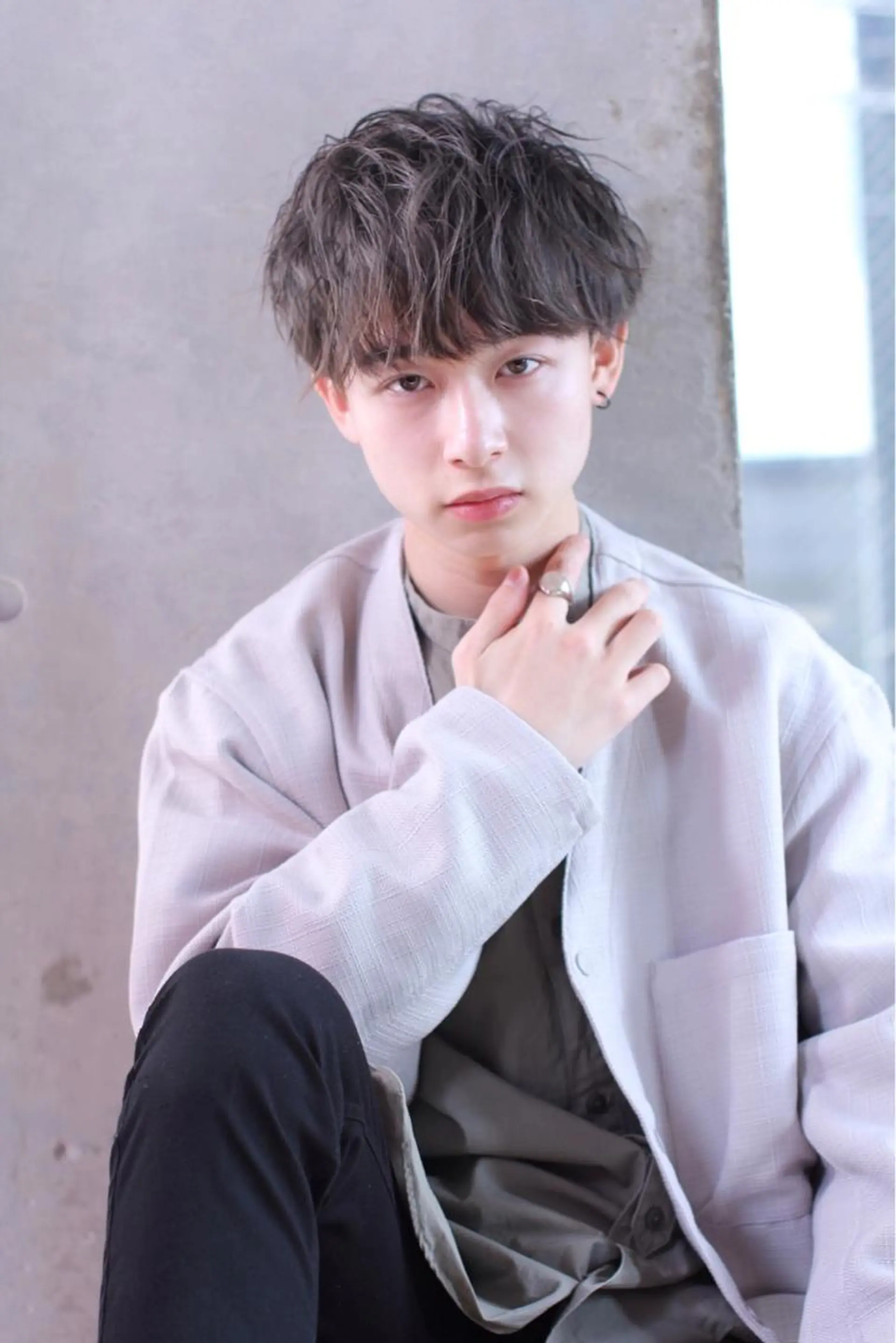 メンズ マッシュ メンズパーマ カット パーマ トリートメント ヘアセット 【メンズ特化】 ムネカタ アキトのヘアスタイル