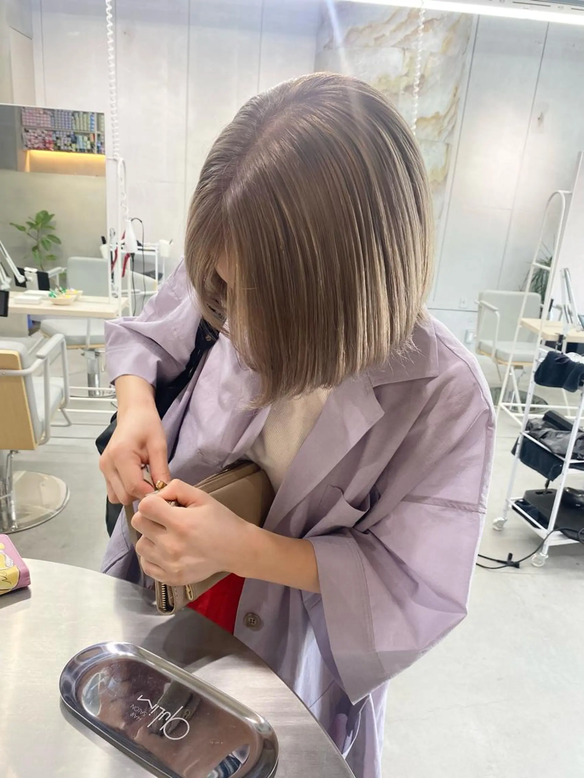 ミディアム カラー qulim所属・前橋 姫奈のヘアスタイル