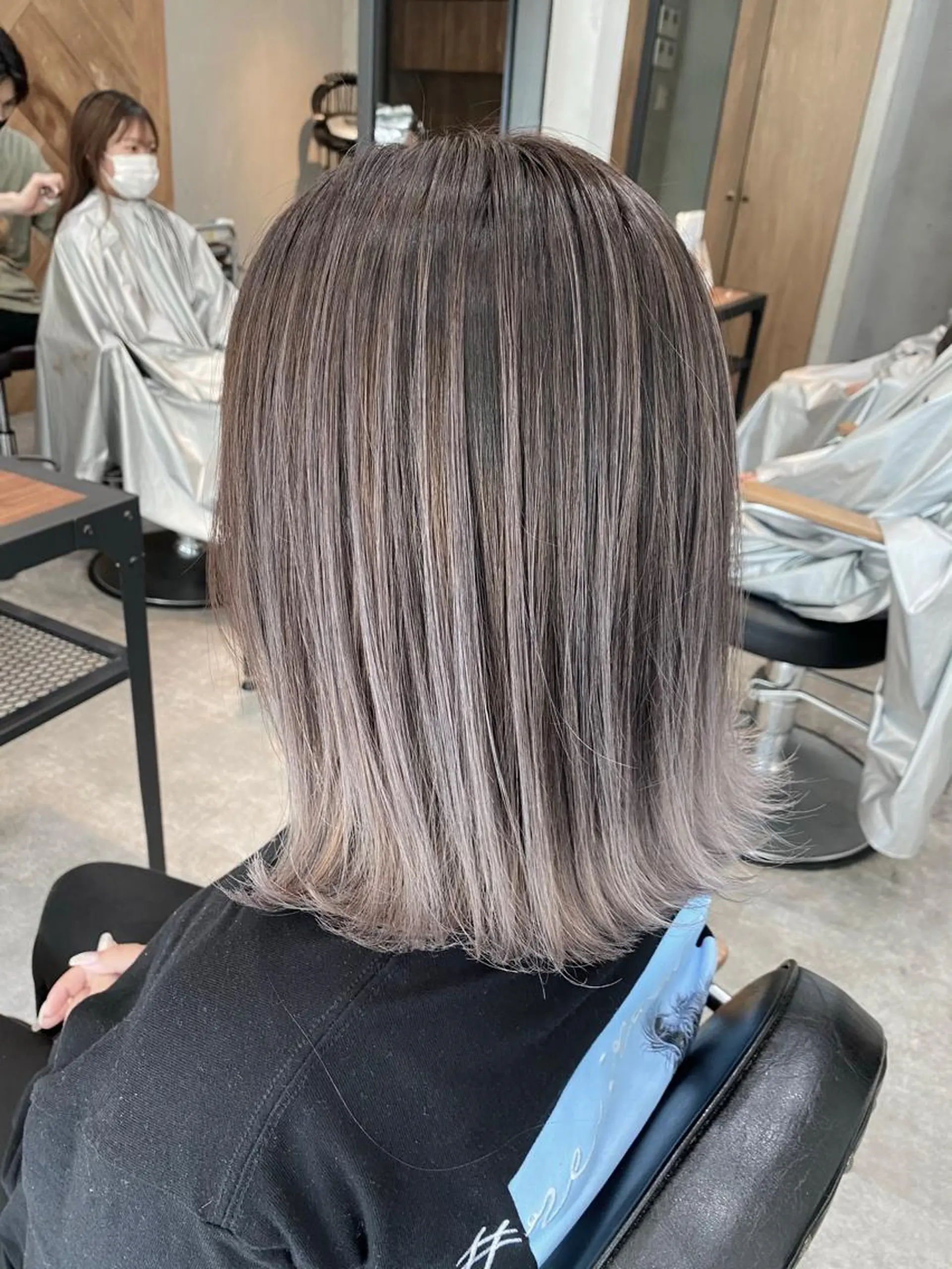 ミディアム カット ヘアカラー トリートメント lafithhair ruu.南本庄のヘアスタイル