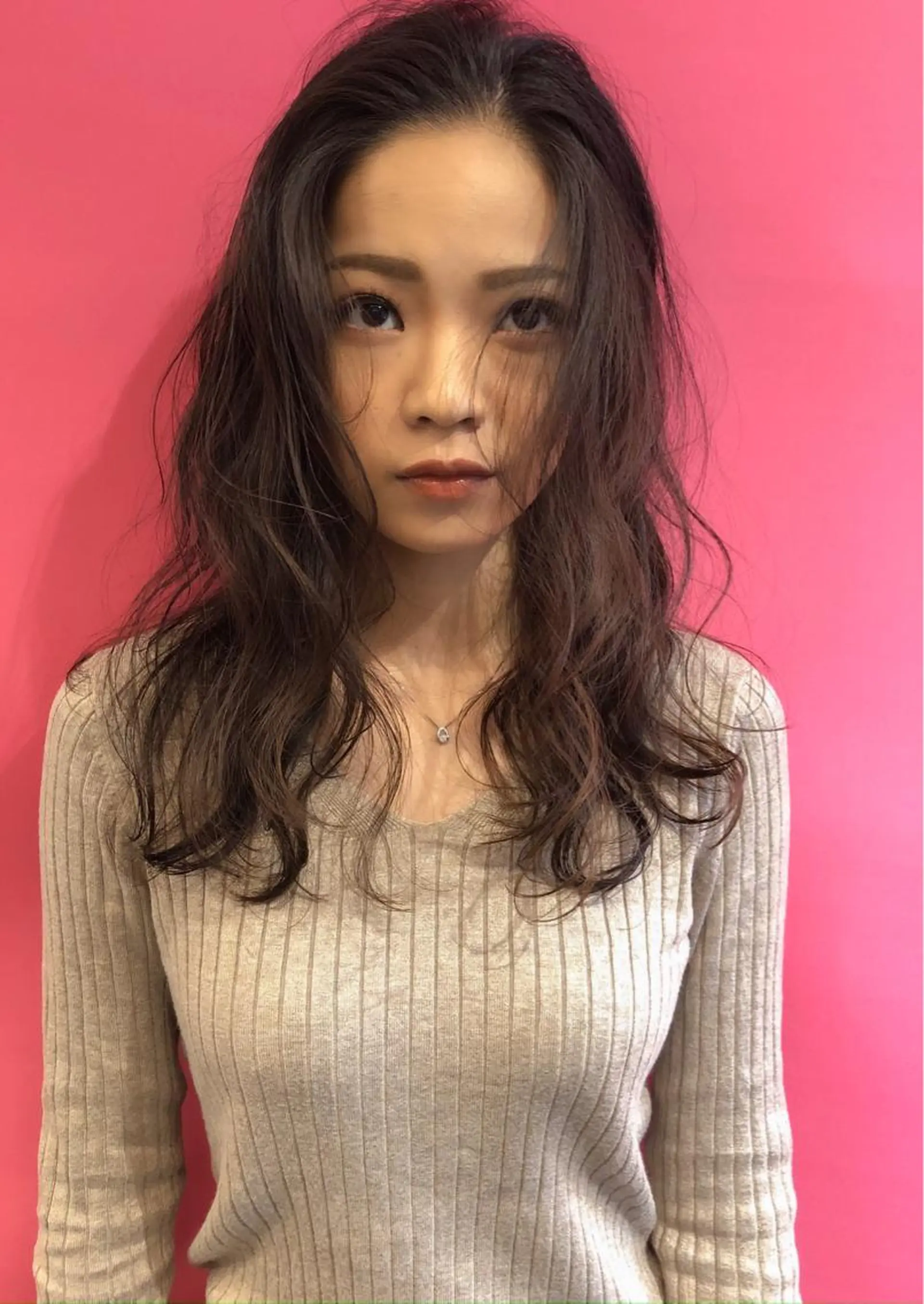ロング カット パーマ nessヤマサキ リュウタのヘアスタイル