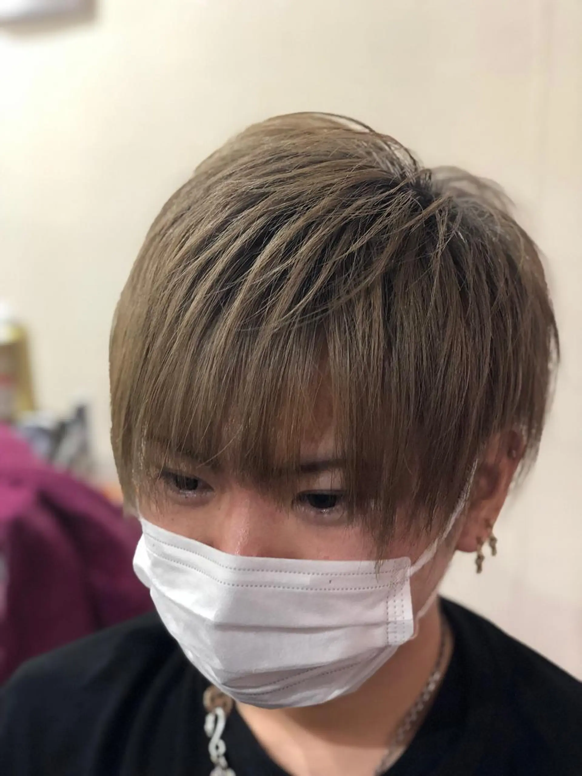 ミディアム カラー メンズ カット ヘアカラー 坂田 裕樹のヘアスタイル