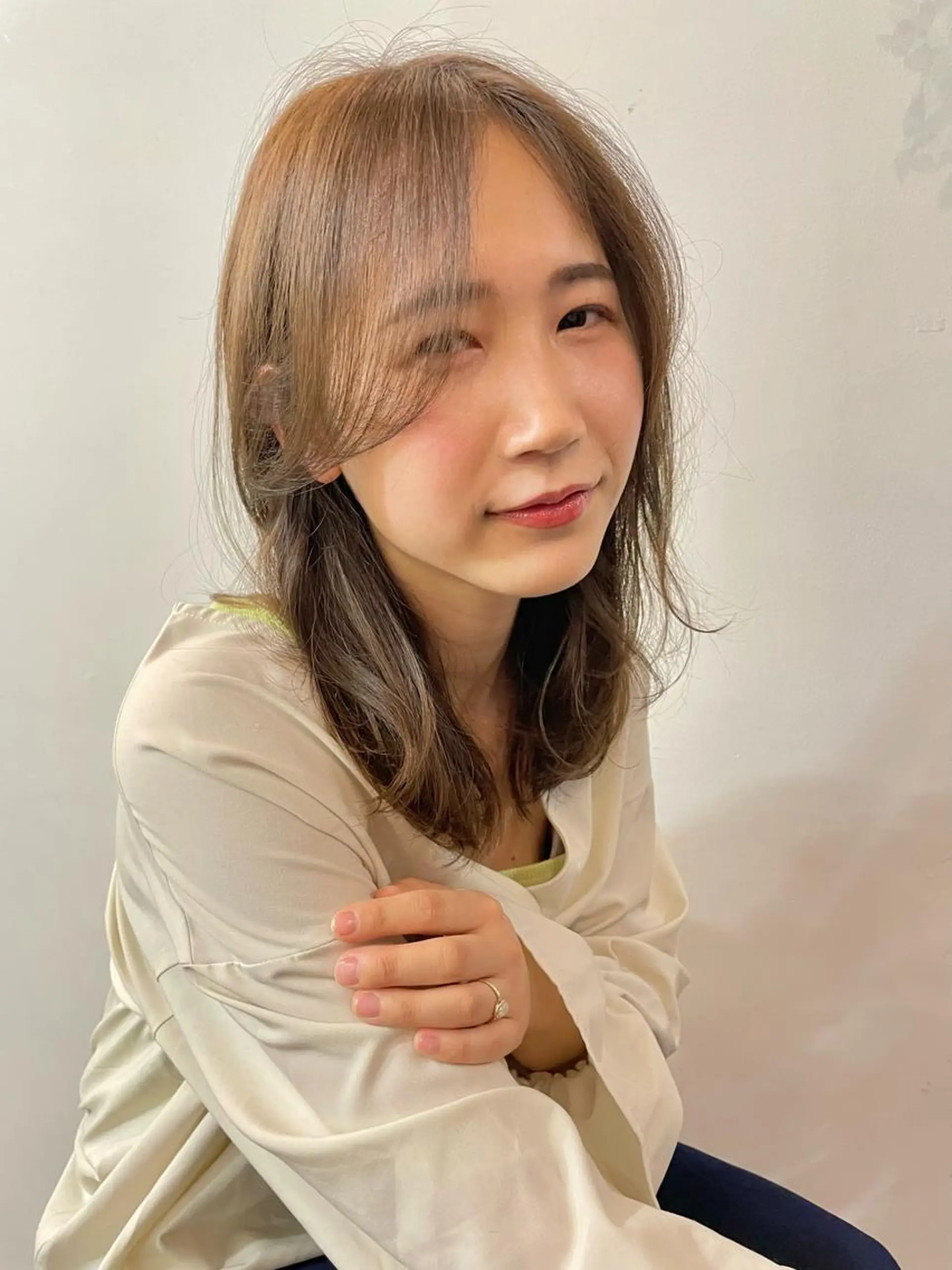 ミディアム カラー ツヤ美髪💐 髪質改善/高山愛来のヘアスタイル