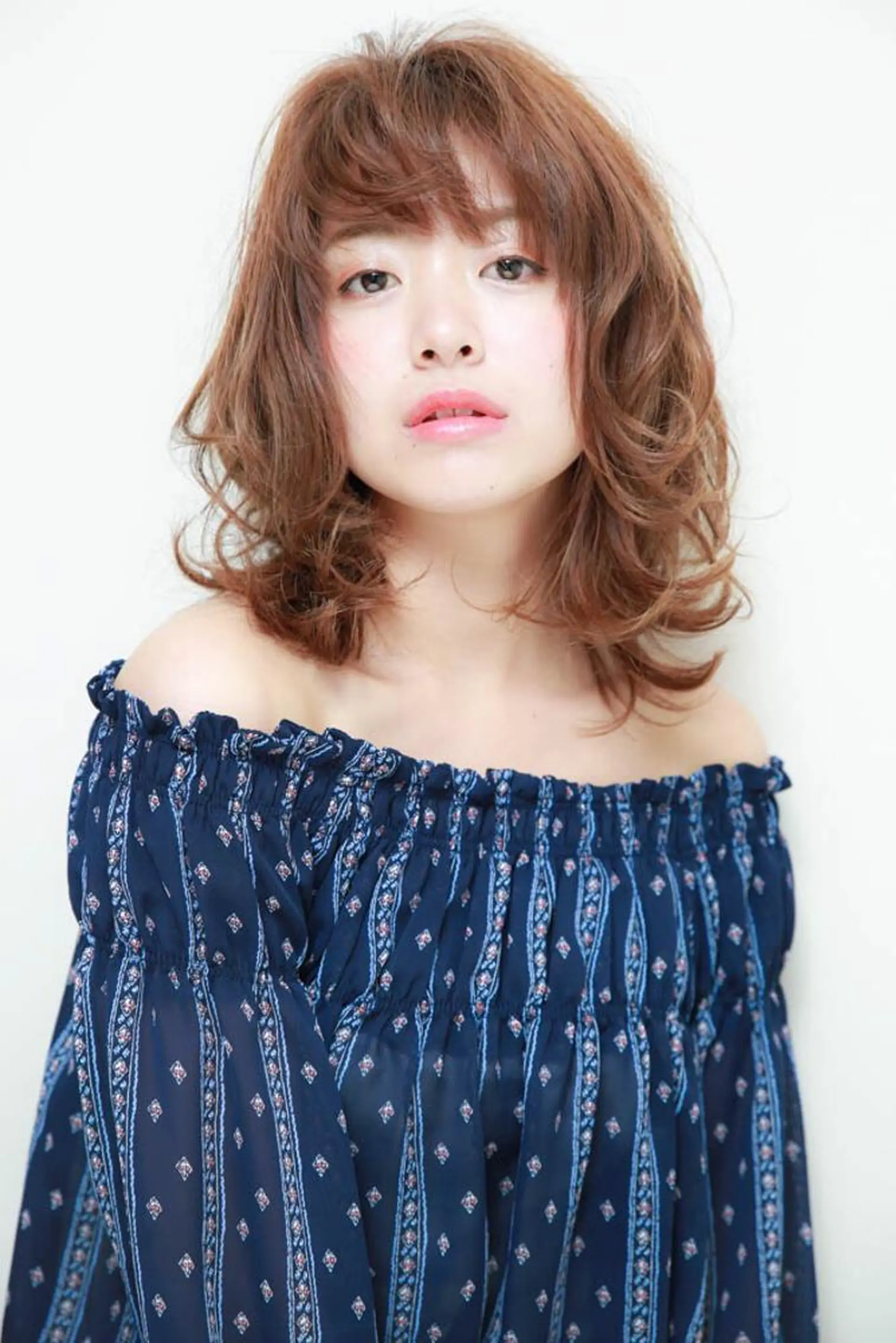 ミディアム パーマ カット パーマ トリートメント ビビデ枚方店　店長 濵添　健太郎のヘアスタイル