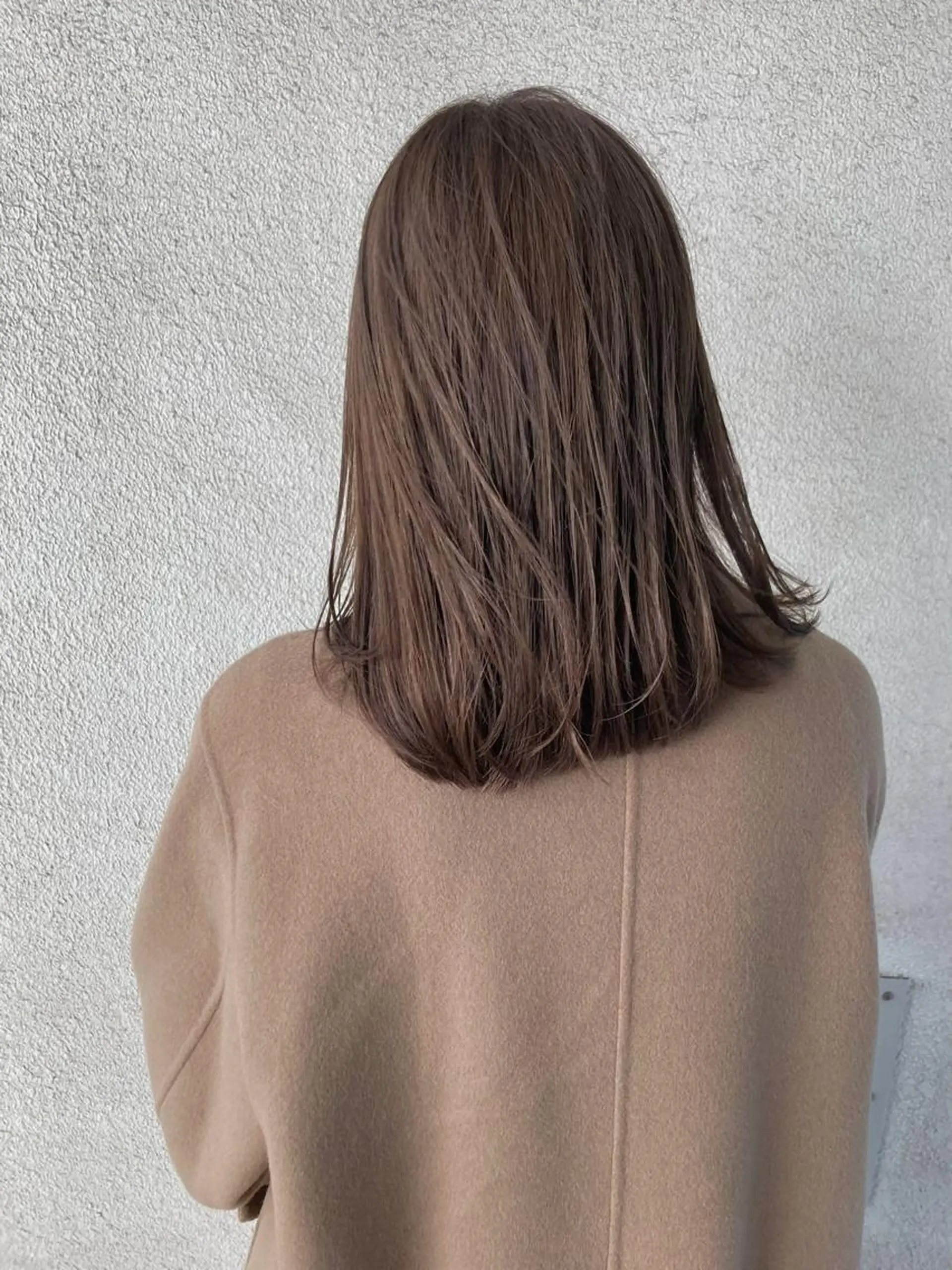 ミディアム カラー ブリーチ 透明感カラー ブリーチなしカラー ヘアカラー お洒落ベージュ🤎 代官山shibukiのヘアスタイル