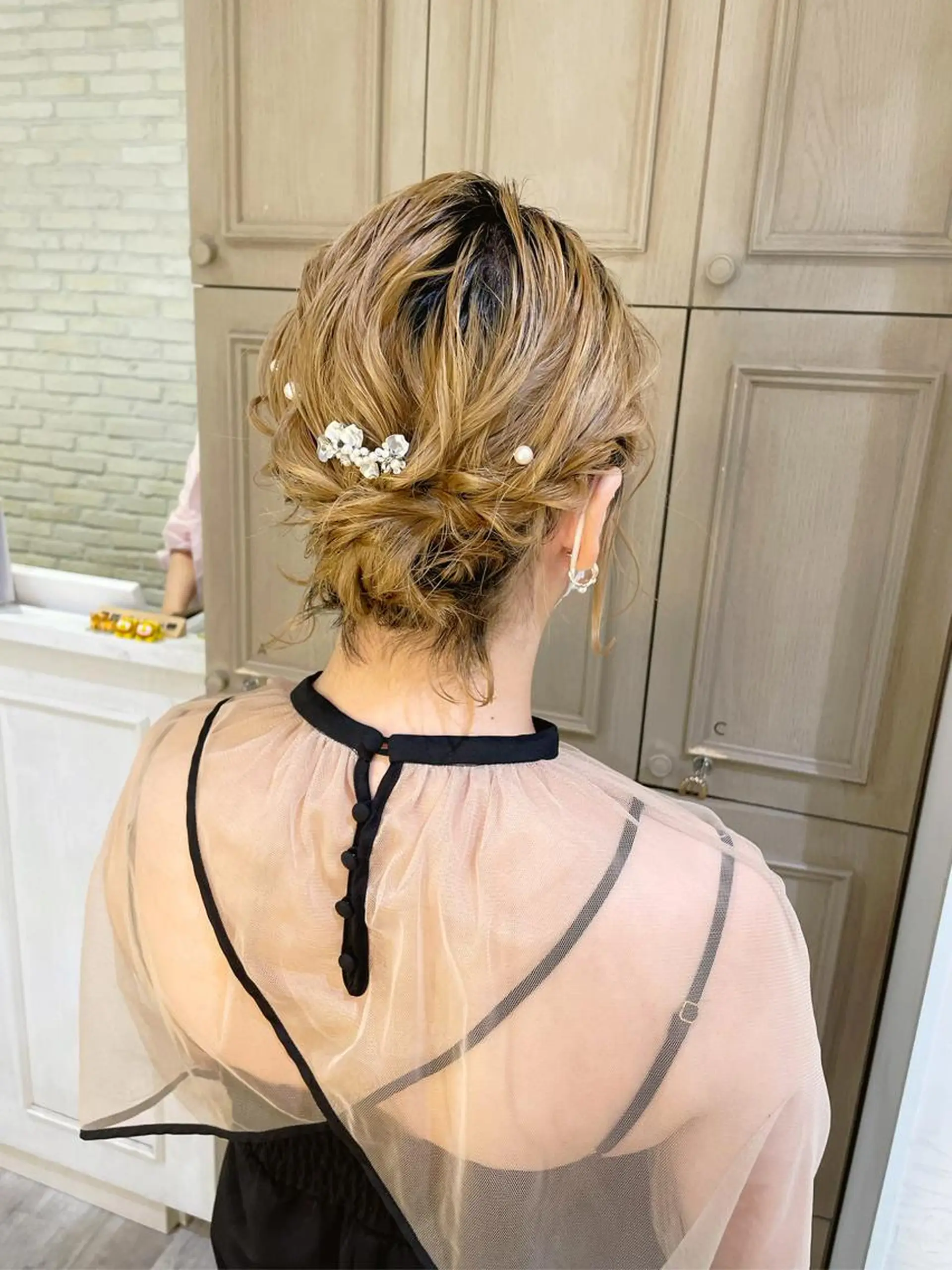 ショート ヘアアレンジ ボブ エクステ/ハイトーン 🐏☁️miminaのヘアスタイル