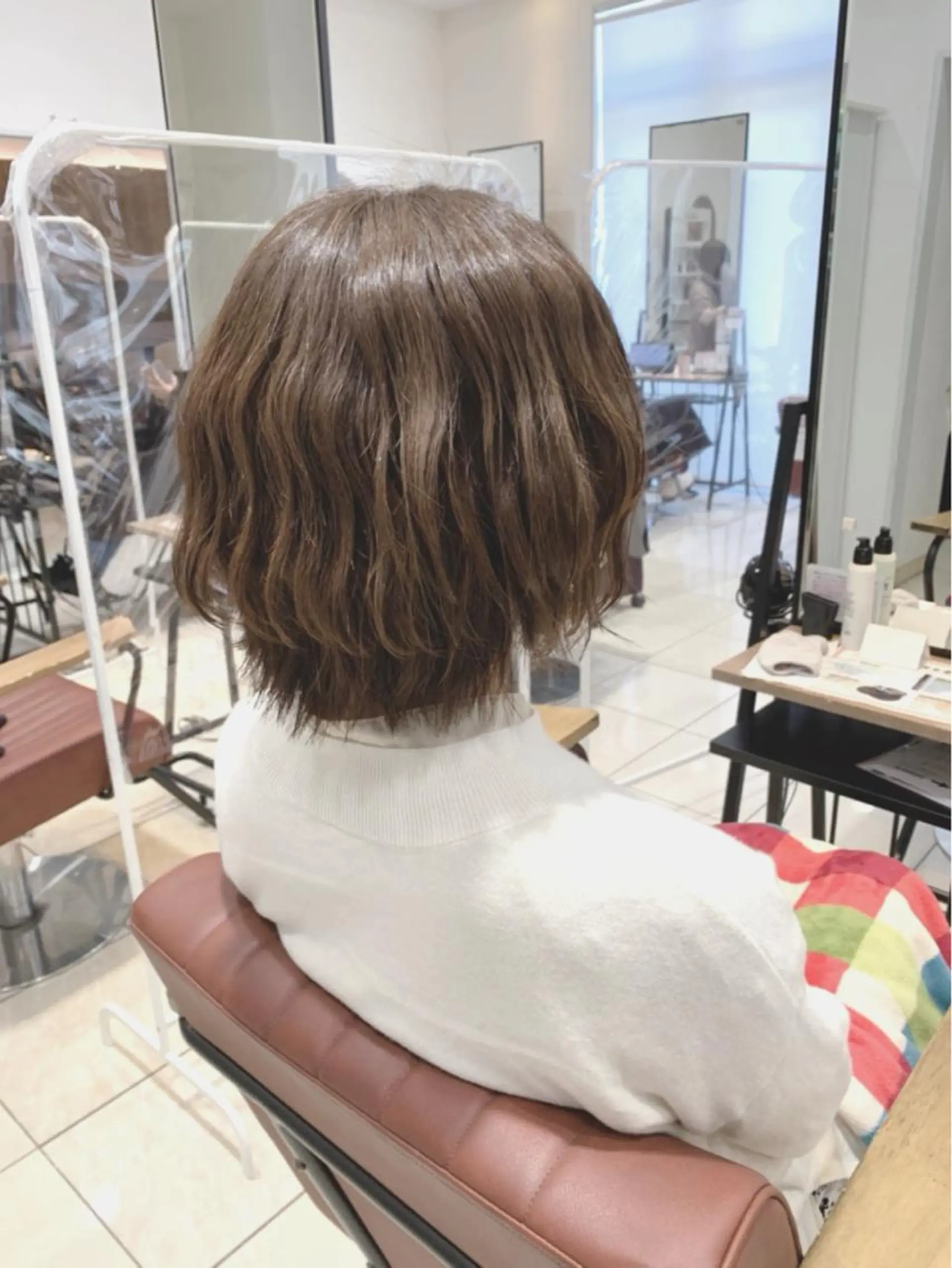 ミディアム ヘアカラー 髪質改善カラーリスト /根本雄貴のヘアスタイル