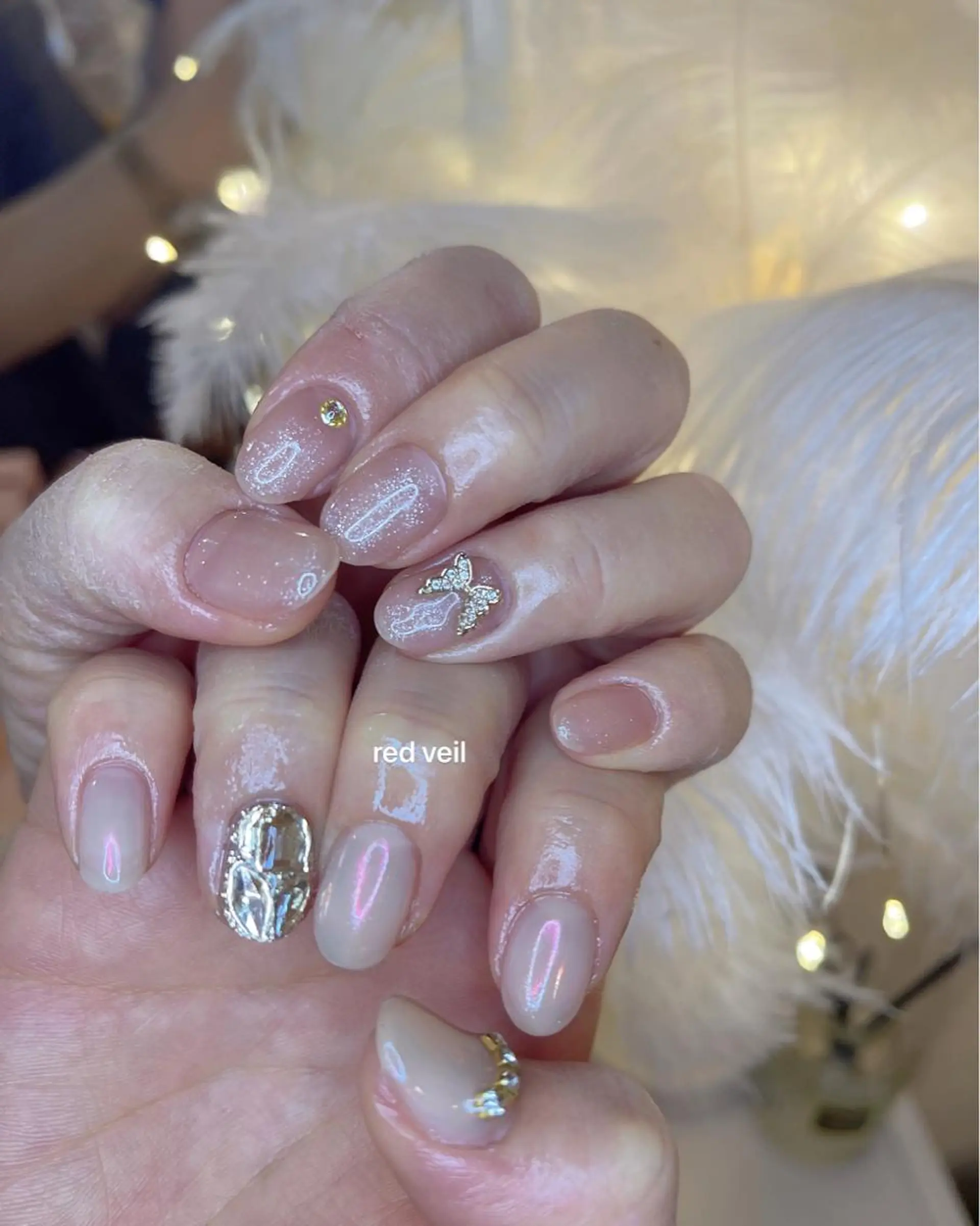 ミディアム ネイル 長さ出し専門 nynaのネイルデザイン