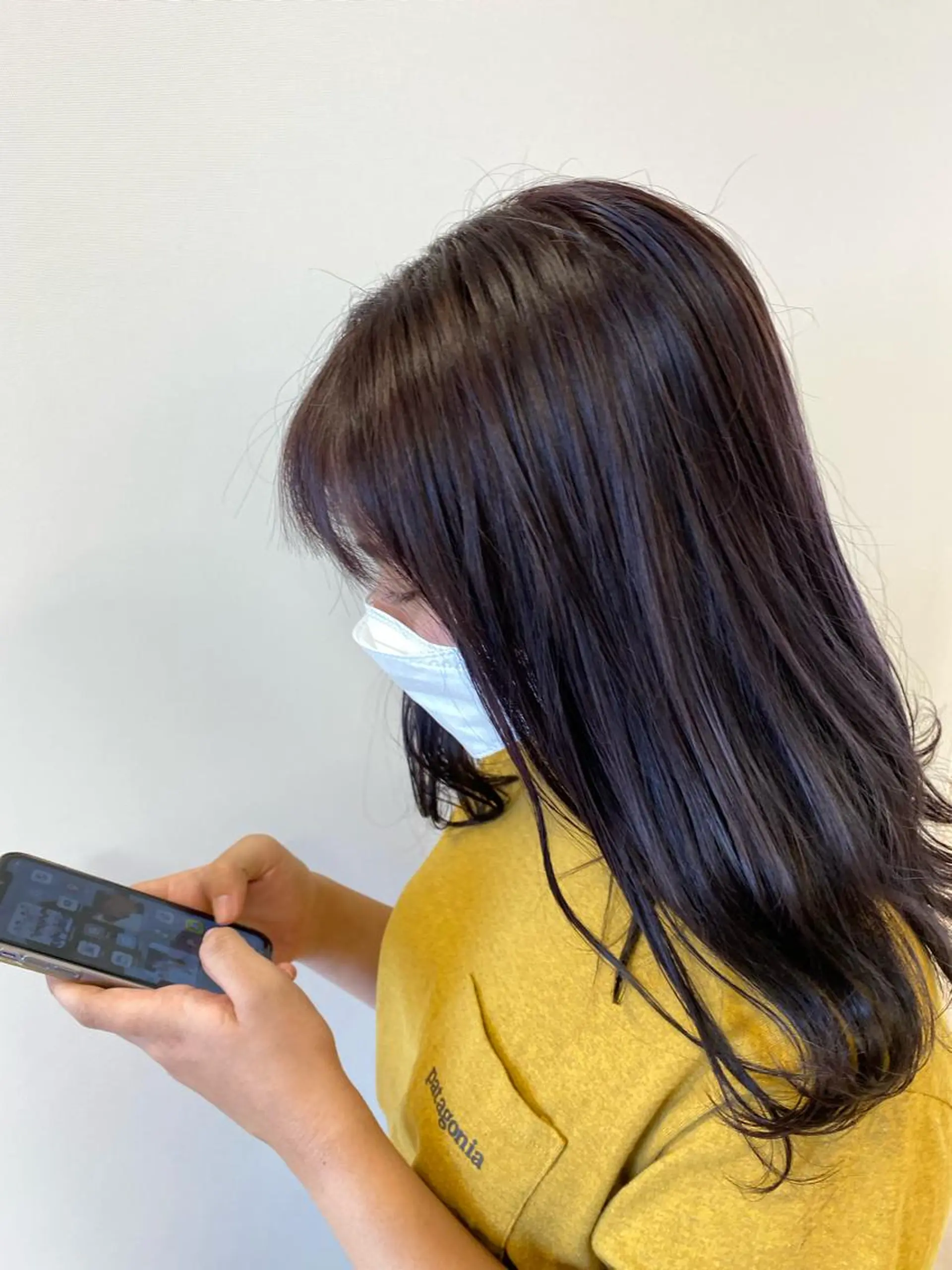 セミロング カラー ハイトーン/ウルフ /レイヤー/坂野幸伸のヘアスタイル