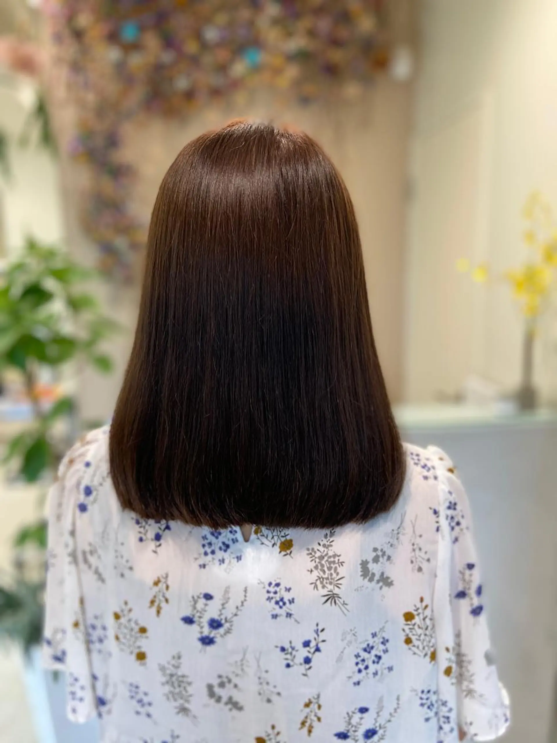 ミディアム カラー ブラウンカラー ナチュラルブラウン ボブ/インナーカラー /眉毛/Miyuのヘアスタイル