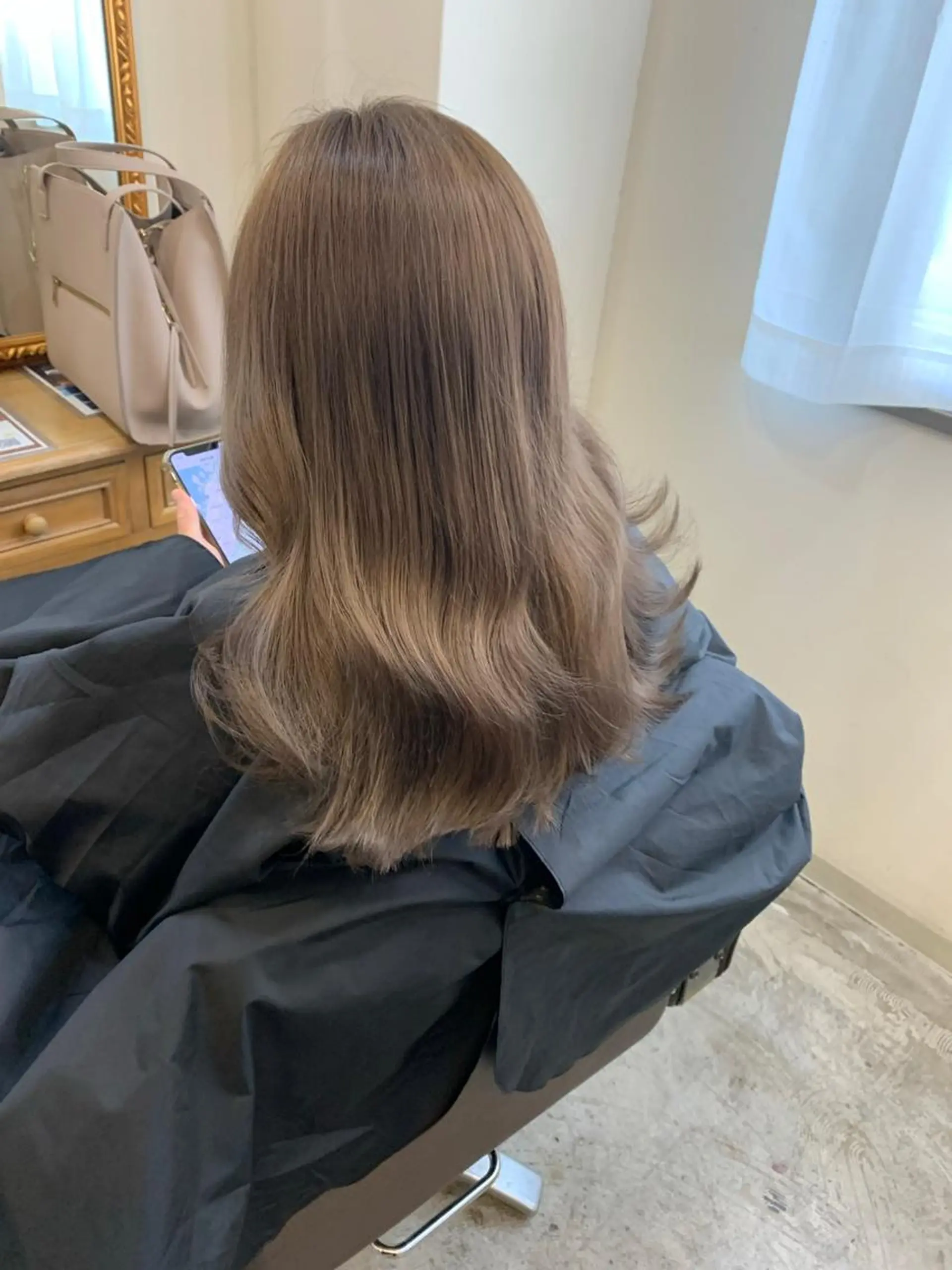 セミロング カラー 縮毛矯正×髪質改善 小笠原大樹のヘアスタイル