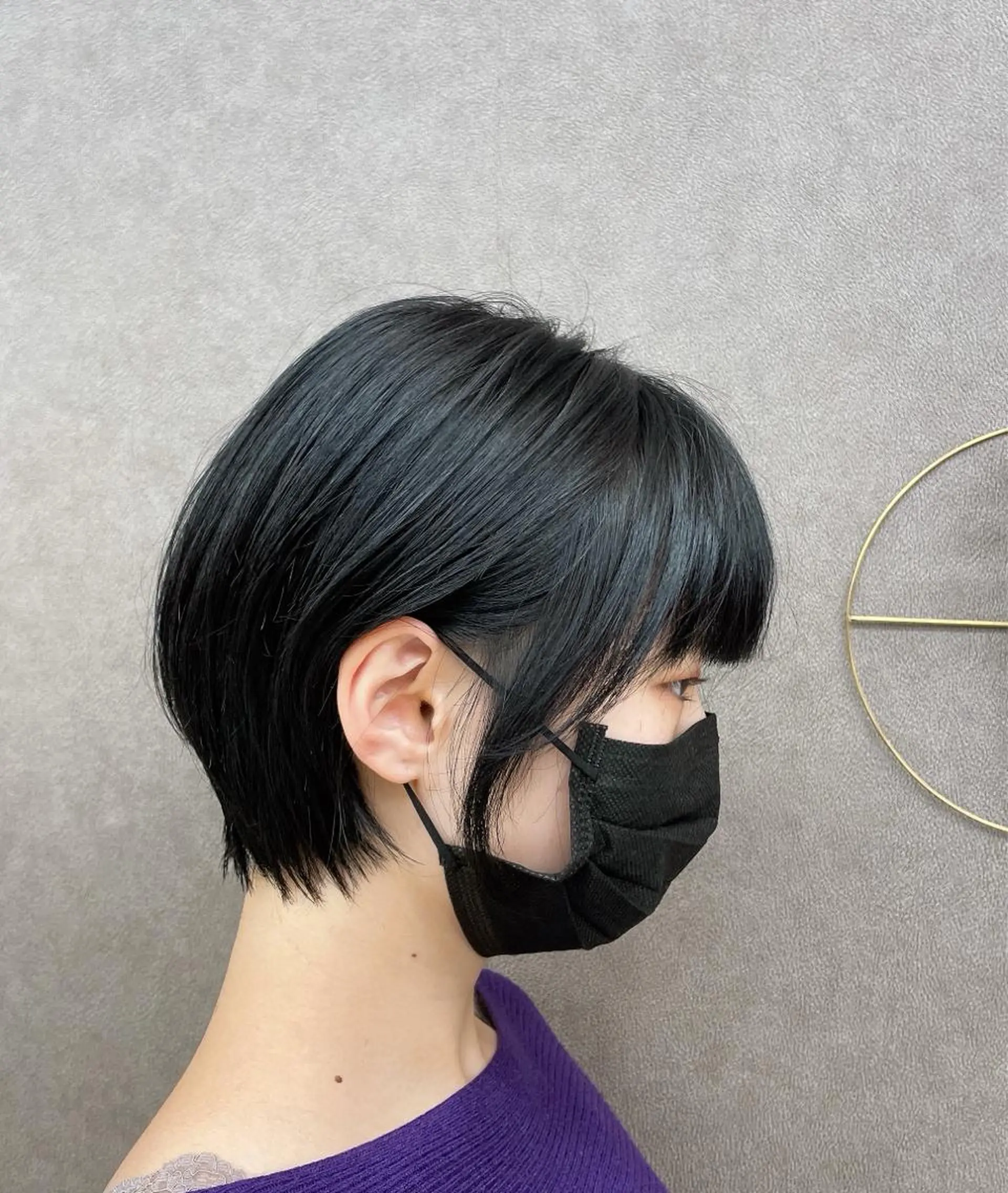ショート 丸みショート 伸ばしかけ ショートヘア カット 野々村 麻由のヘアスタイル