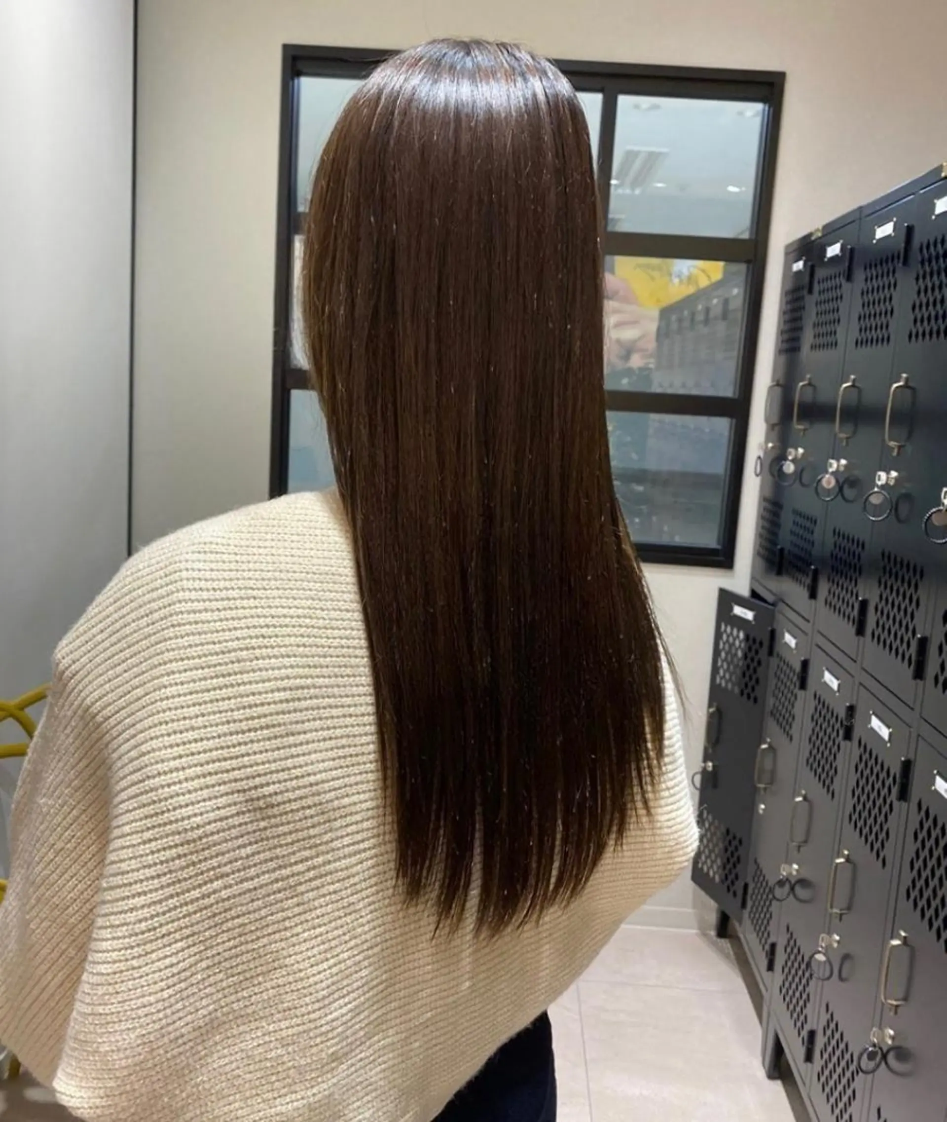 ロング パーマ カット 縮毛矯正 トリートメント 大人かわいい×艶髪 🤍塩川のヘアスタイル