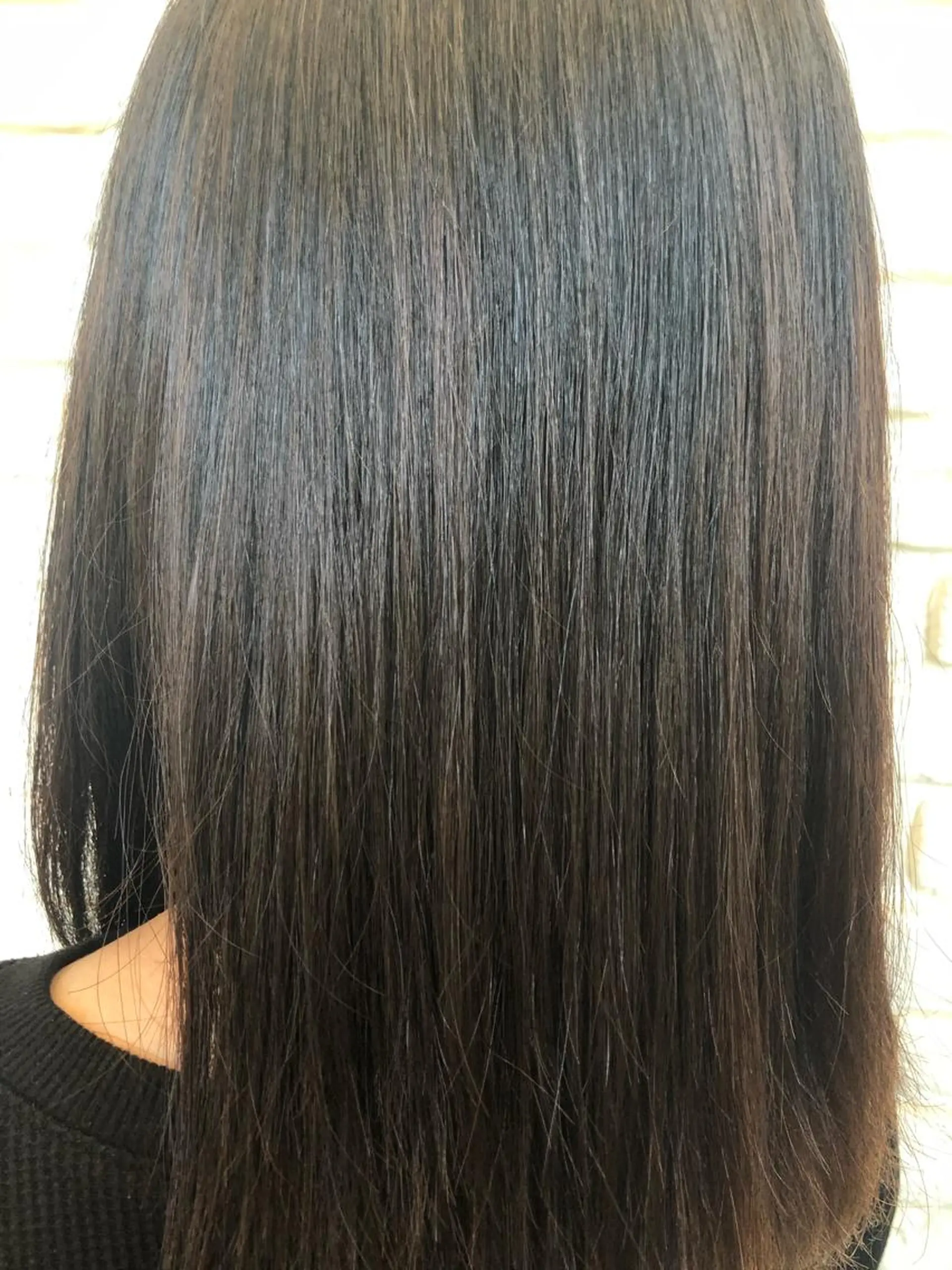 ミディアム パーマ 縮毛矯正 ami🍑艶カラー/ 髪質改善/透明感のヘアスタイル