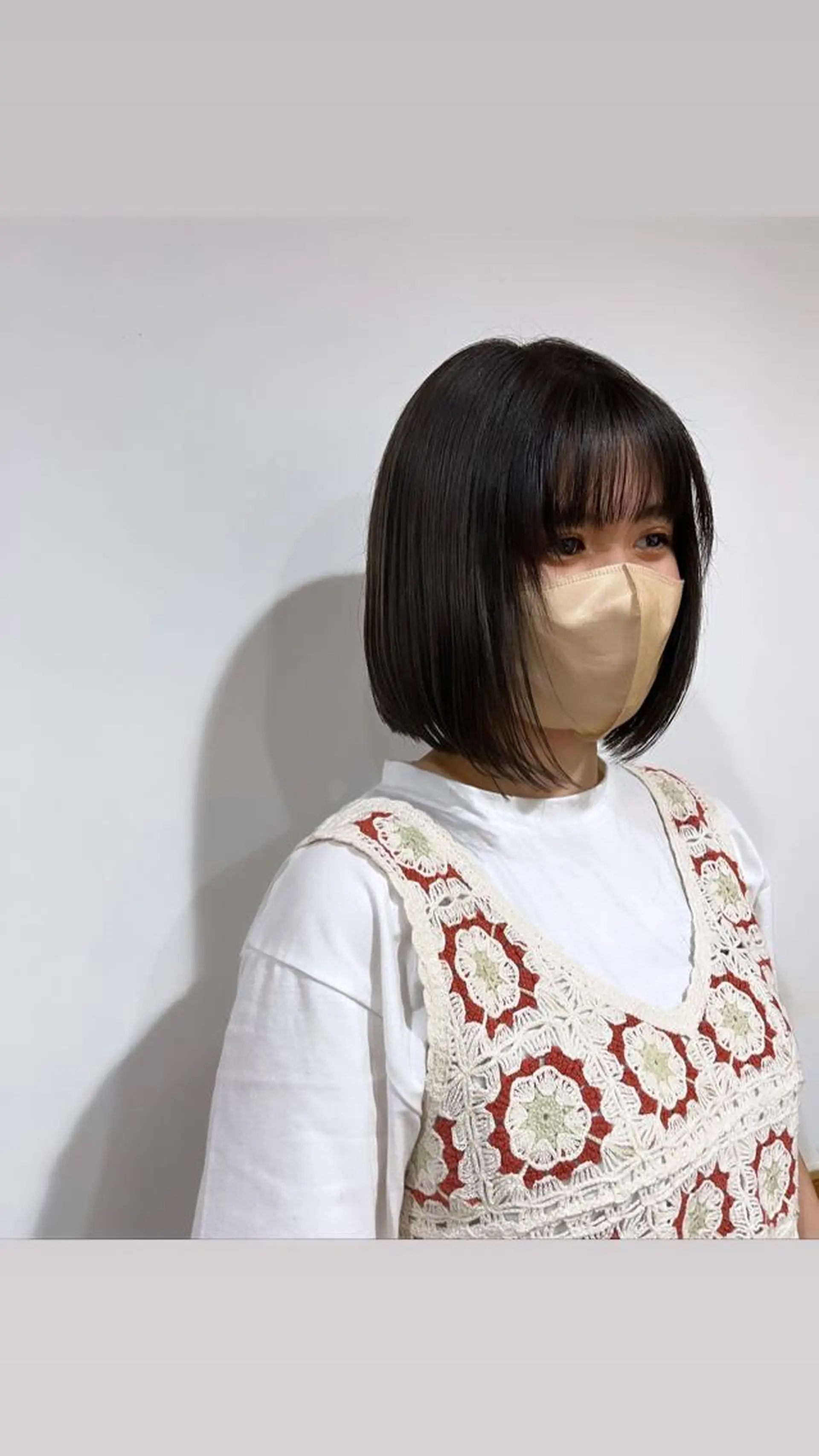 ミディアム ボブ 狩野 くるみのヘアスタイル