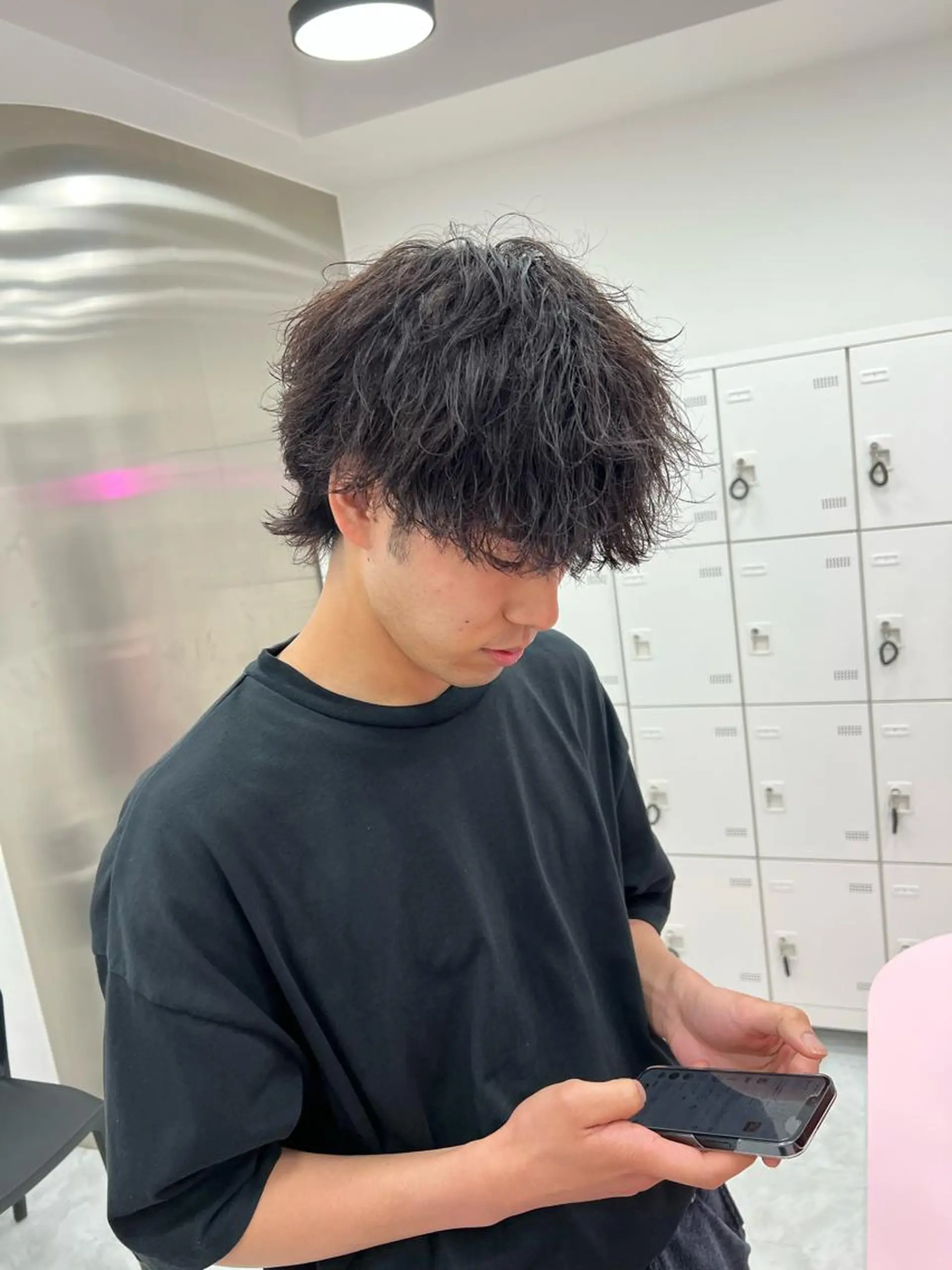 ショート カラー パーマ メンズ メンズパーマ特化 TAIGAのヘアスタイル