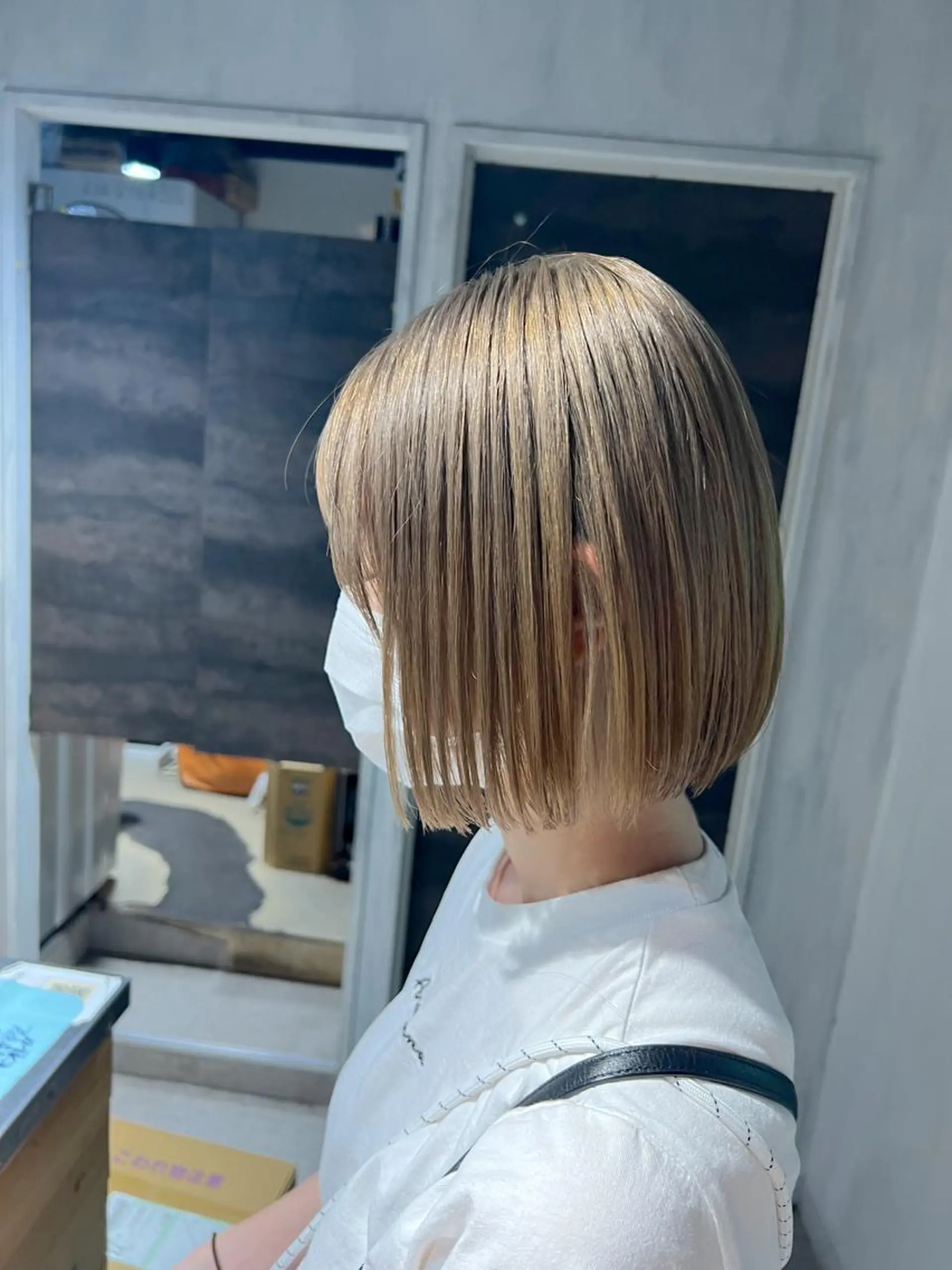 ショート ヘアカラー トリートメント NANAMI🩵 大人可愛い韓国ヘアのヘアスタイル