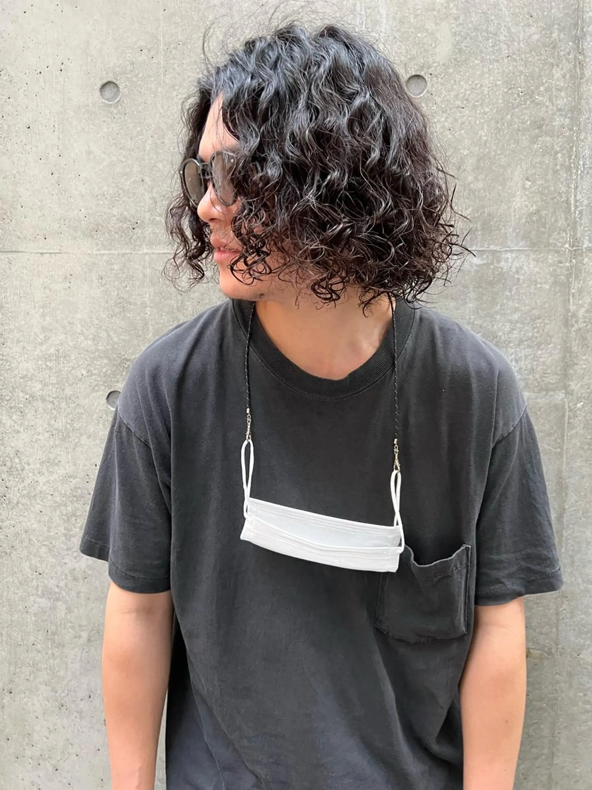 ロング パーマ メンズ カット ヘアカラー パーマ トリートメント ラフショートブリー チカラー⚡️リュウジのヘアスタイル