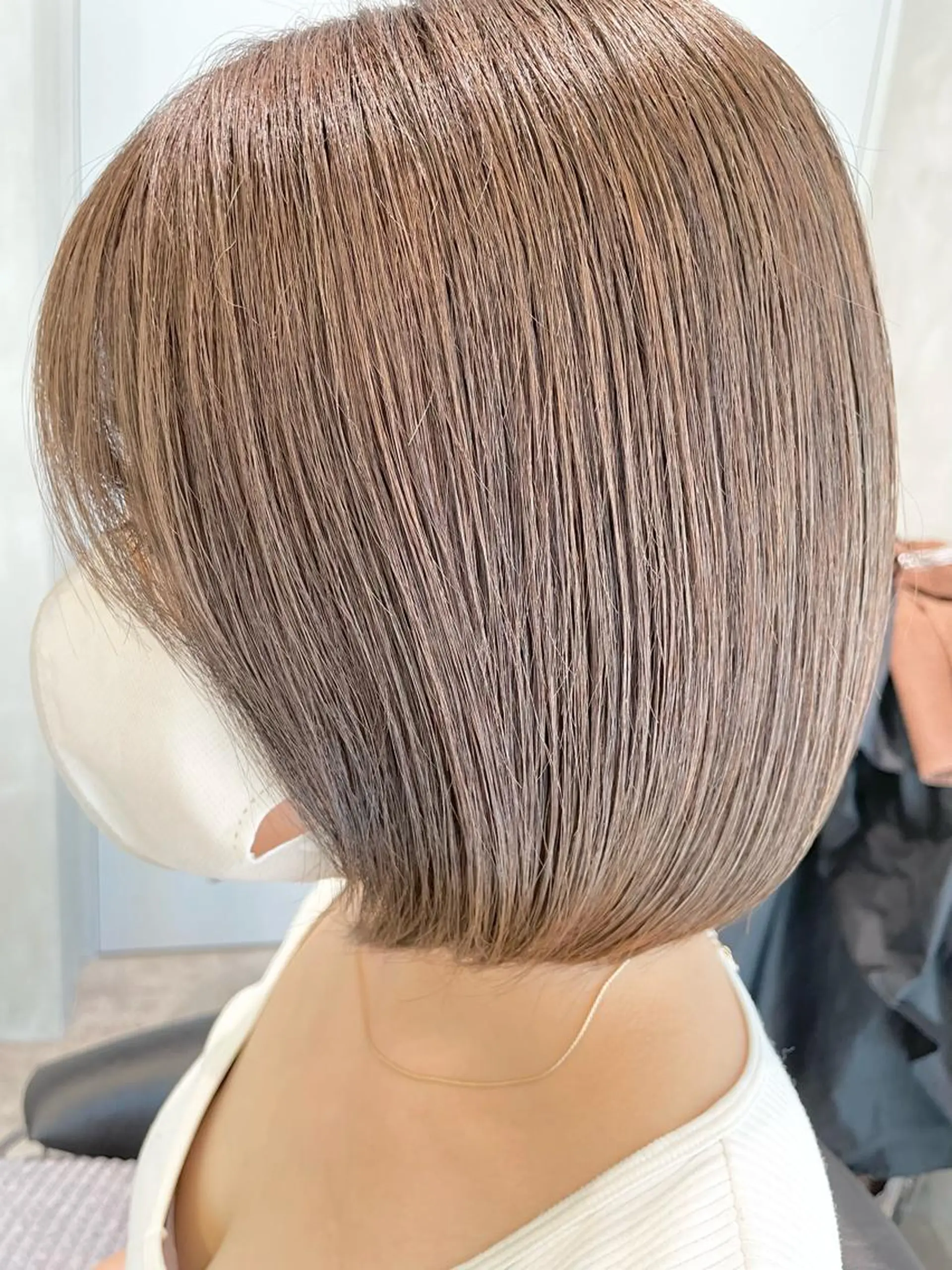 ショート ボブ ヘアカラー トリートメント ✨透明感カラー✨ ✨小顔カット✨山木のヘアスタイル