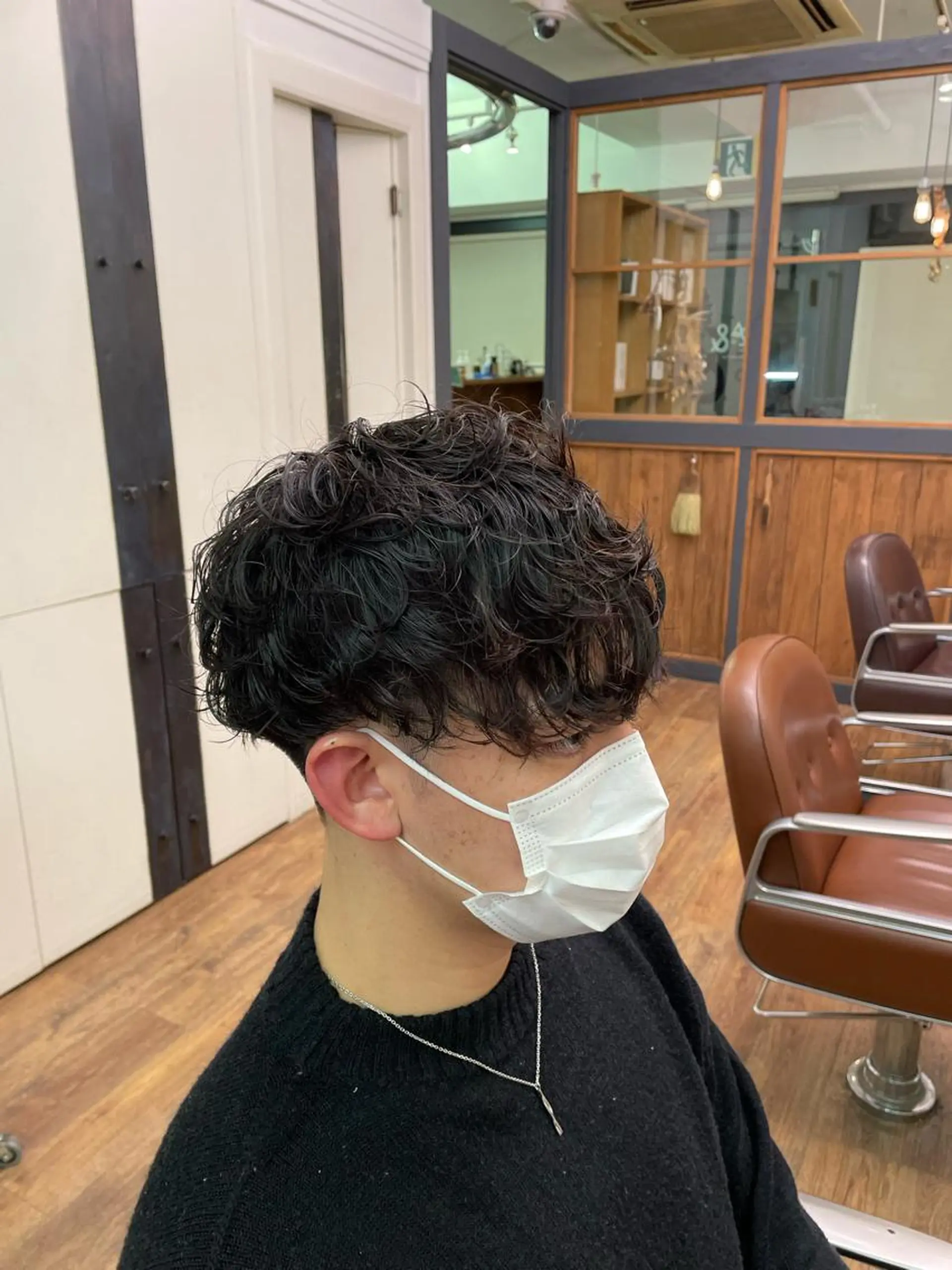 パーマ メンズ カット パーマ 川上拓真 ✂︎学芸大学のヘアスタイル