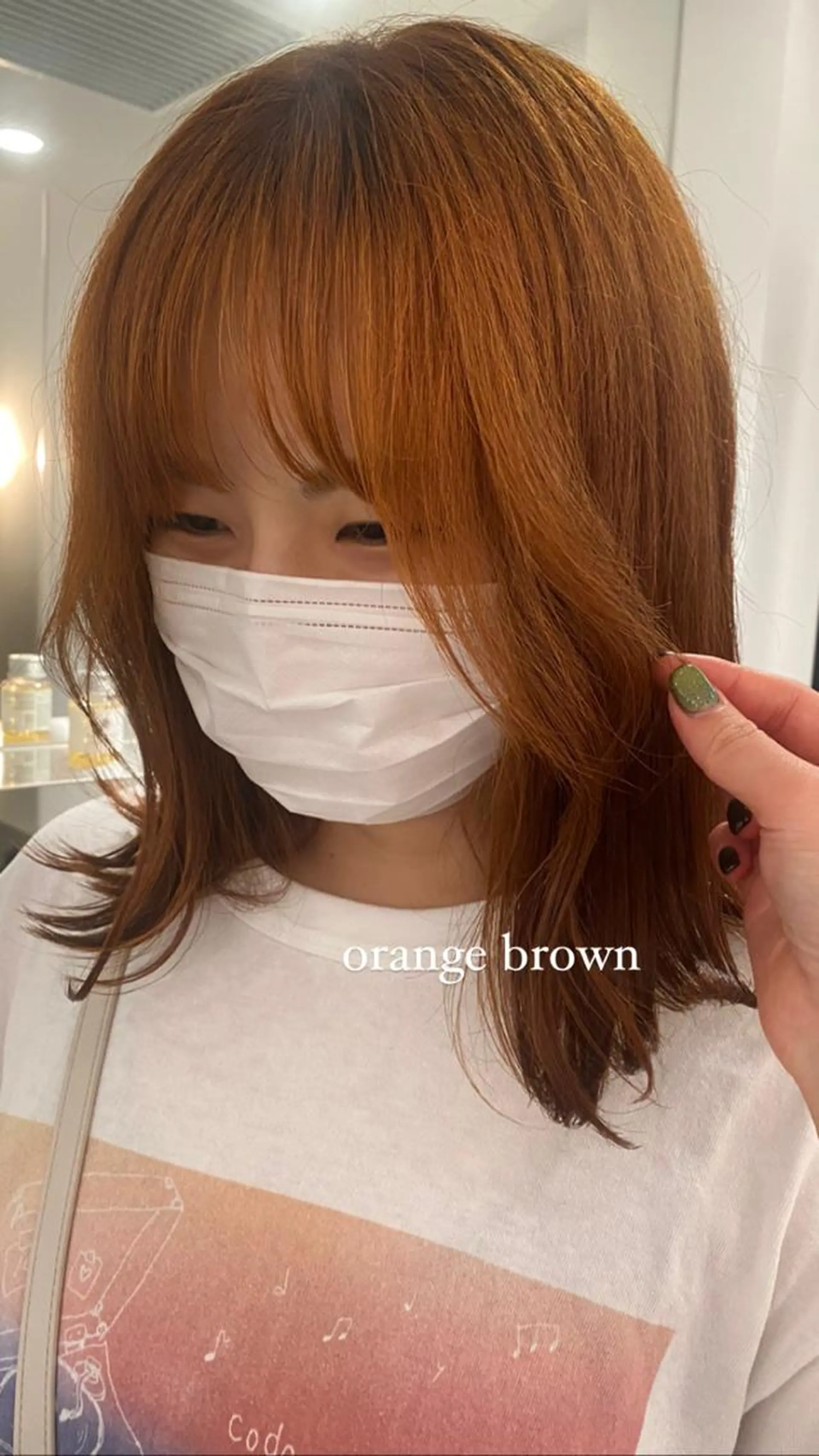 セミロング カラー ミオ💎ショート カットモデル募集中のヘアスタイル