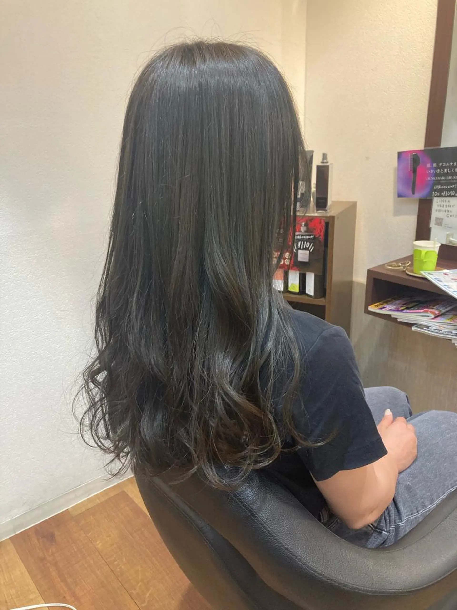 ロング 髪質改善カラー 縮毛矯正🤍辻桃加のヘアスタイル