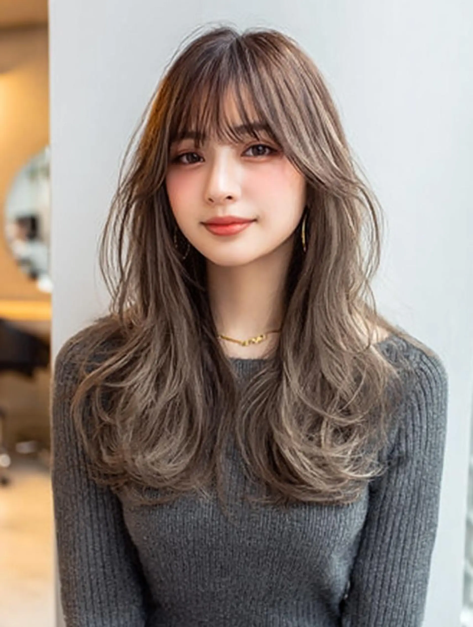 セミロング ハッシュカット 髪質改善 レイヤーカット 縮毛矯正 トリートメント カット ヘアカラー トリートメント 生艶髪＆レイヤー🔔 渋谷お薦めNo.1✨のヘアスタイル