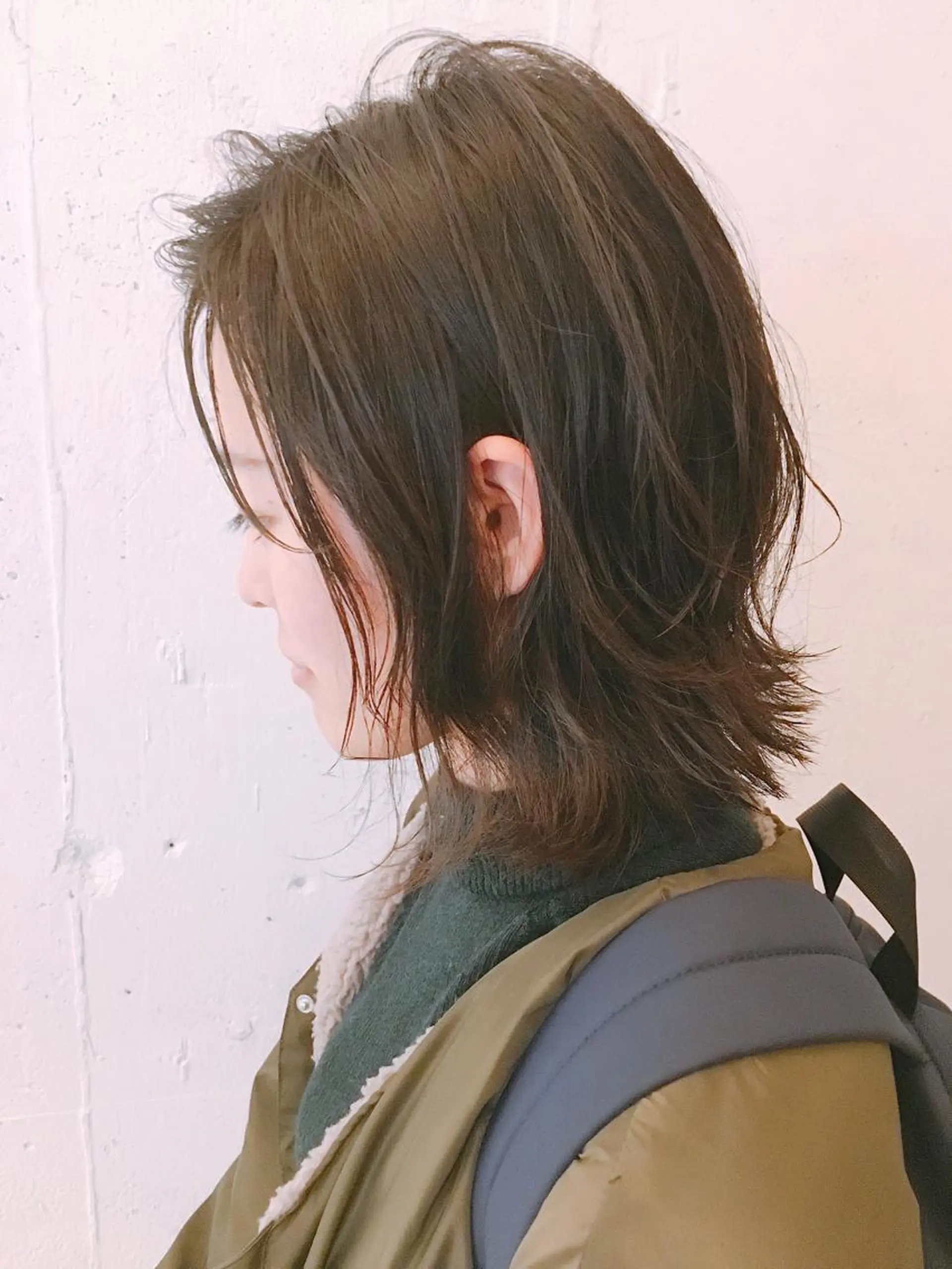 ミディアム カラー パーマ Fuuu《フゥ》所属・シノザキ/薬院/ボブ /ショート/髪質改善のヘアスタイル