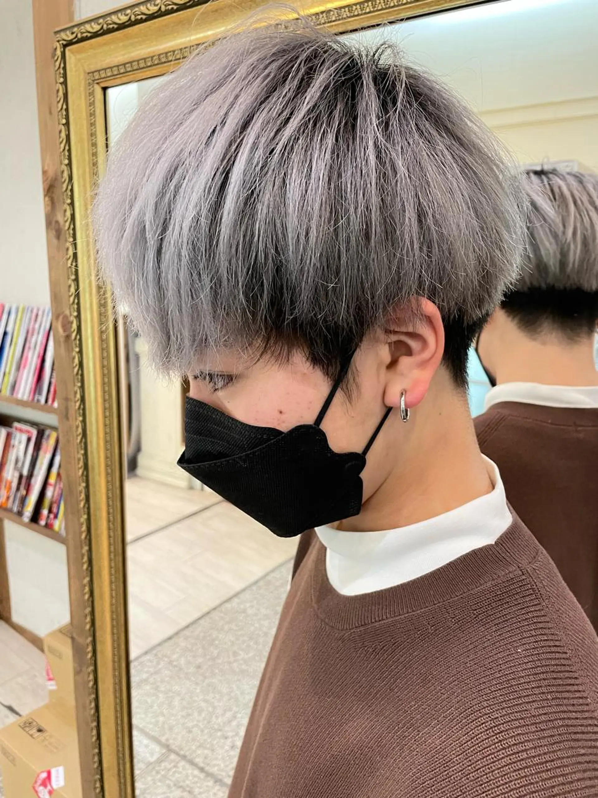 カラー メンズ メンズブリーチ ブリーチ ヘアカラー トリートメント 安田 蓮のヘアスタイル