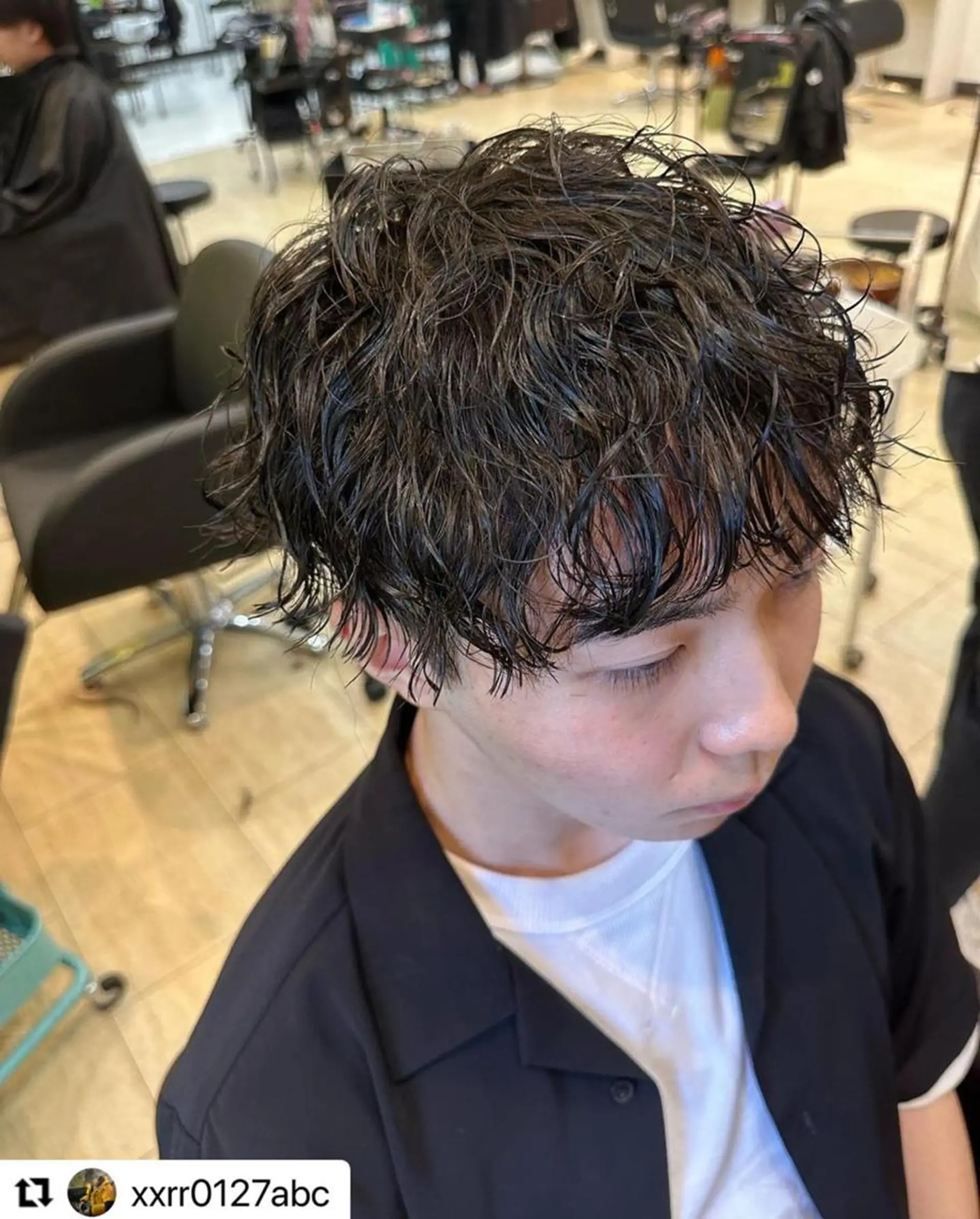 ショート カラー パーマ メンズ 🩷Eny terrace🩷のヘアスタイル