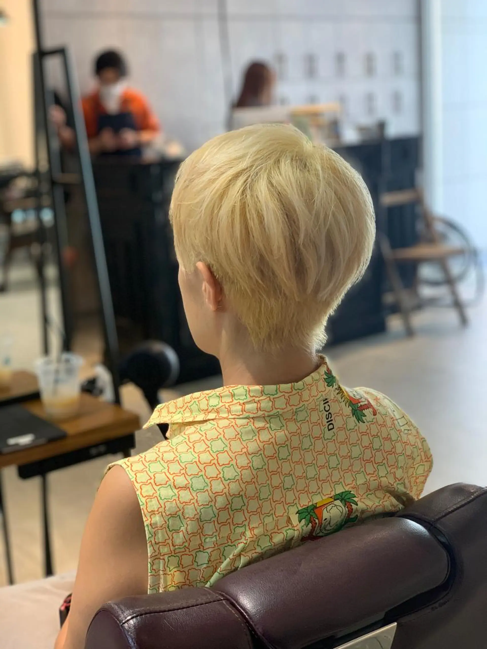 ショート カラー ベリーショート ブリーチ ショートヘア BRAIDS💎愛子 大人ハイライト💎のヘアスタイル