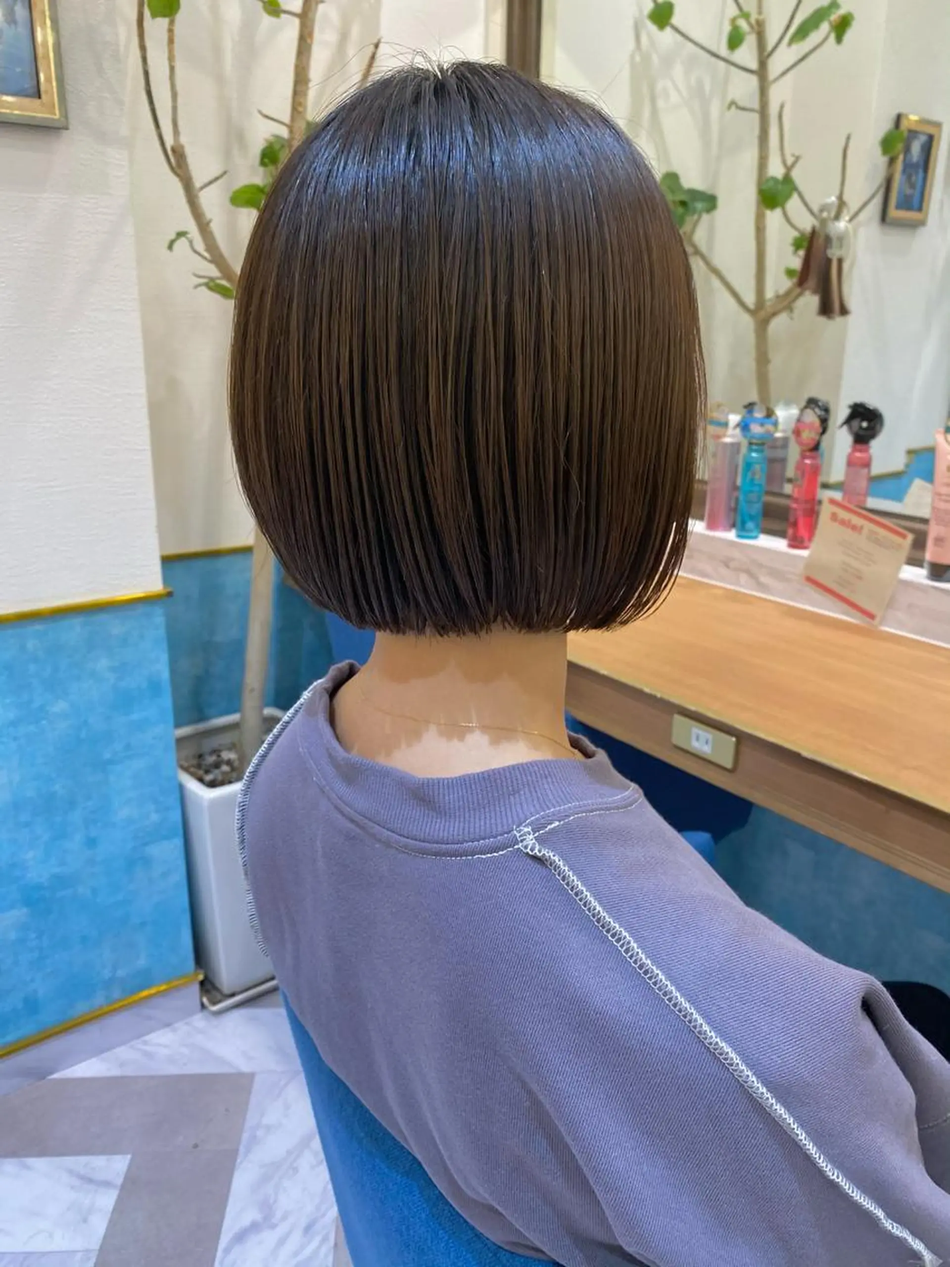 ショート ボブ カット 縮毛矯正 レイヤーと顔まわり 大好き❣️関口拓馬のヘアスタイル