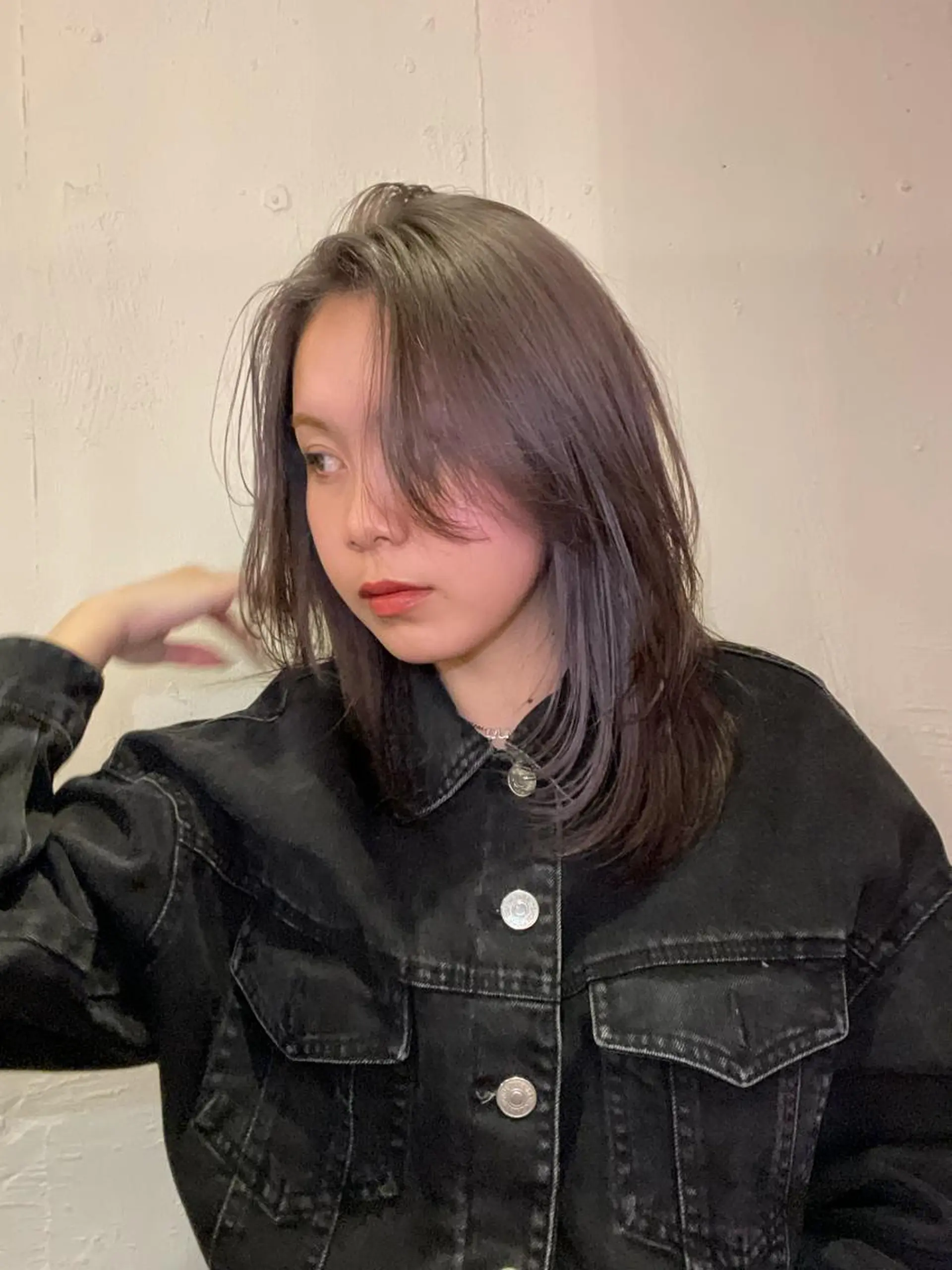 セミロング たかはし はるかのヘアスタイル