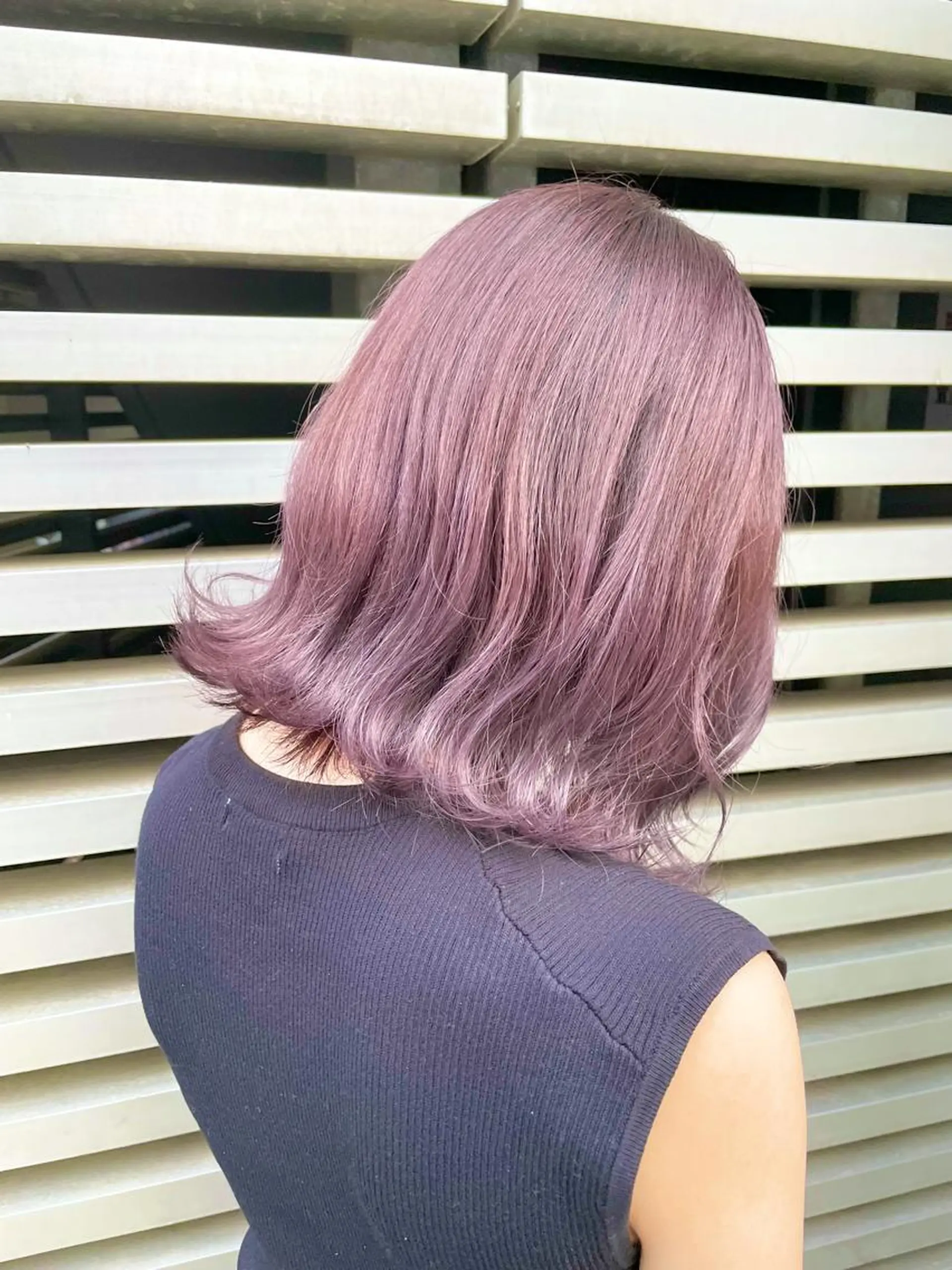 ミディアム カラー ピンクカラー 岩戸 新のヘアスタイル