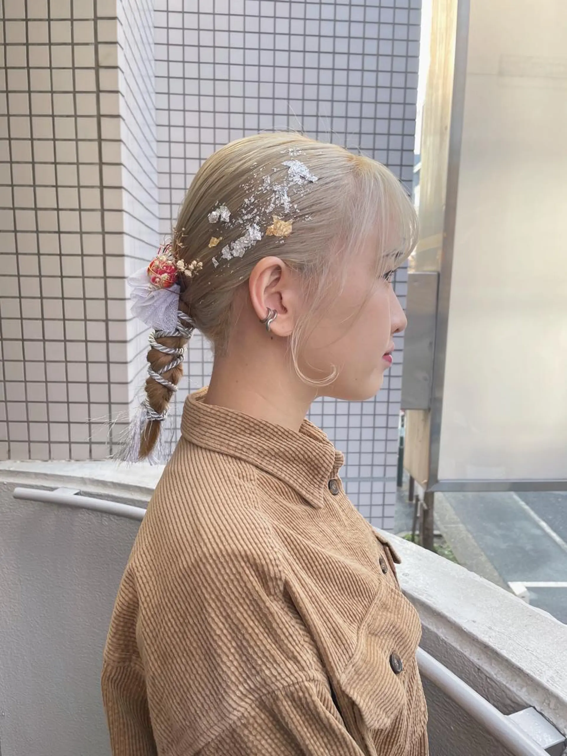 セミロング カラー ヘアアレンジ 外山 なつ美のネイルデザイン