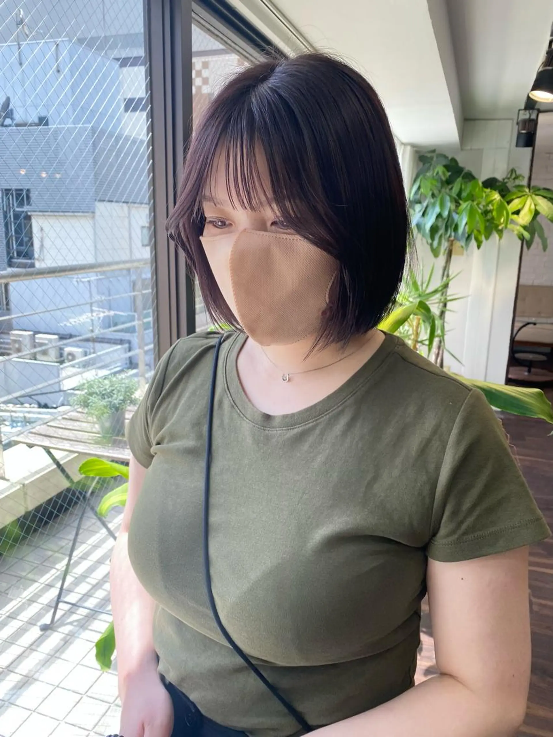 ミディアム カラー ヘアアレンジ ブリーチ ラベンダーカラー ブリーチなしカラー ボブ タンバルモリ カット ヘアカラー トリートメント レイヤーカット×髪質 改善🇰🇷シオリのヘアスタイル