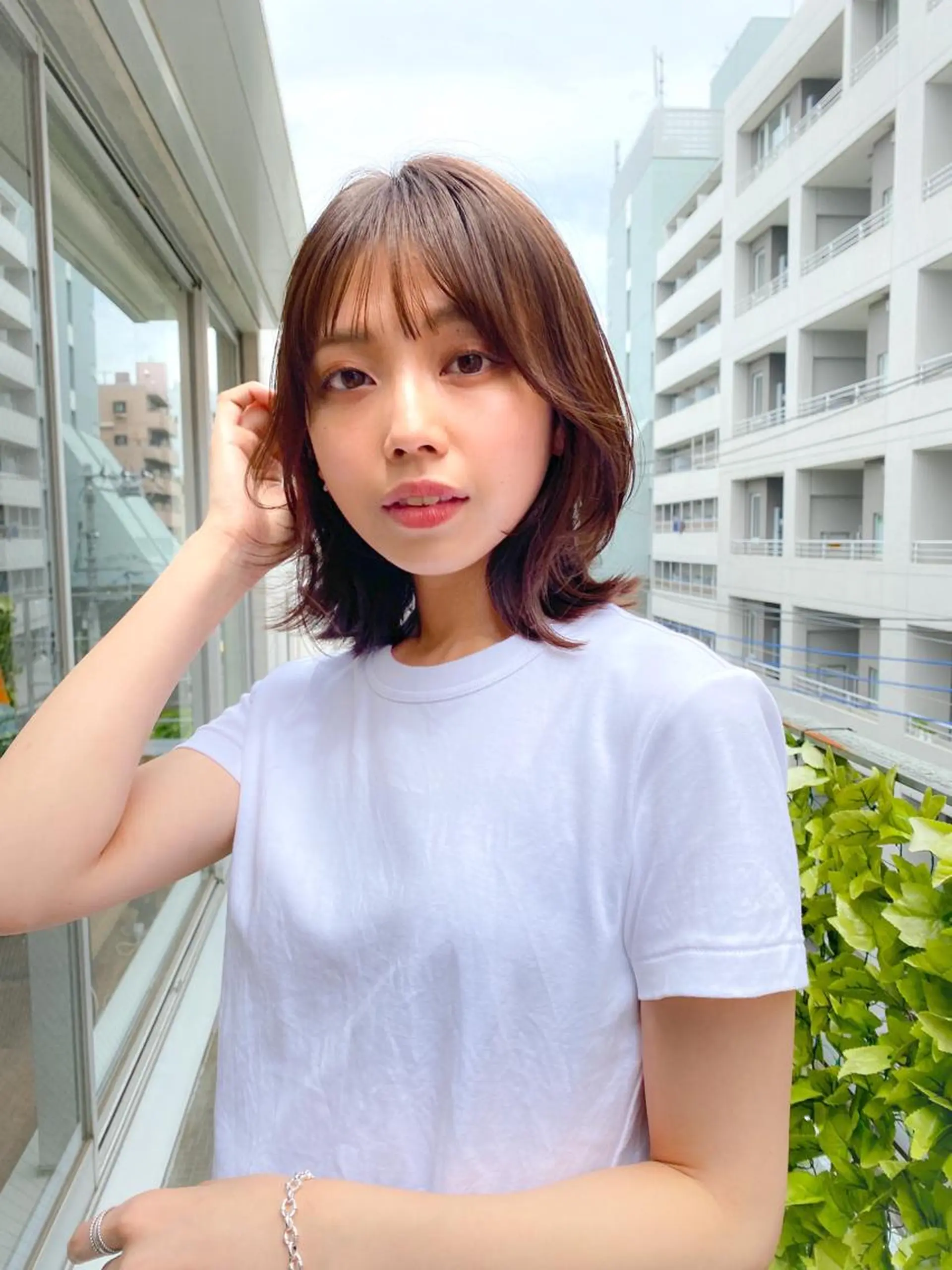 ミディアム カラー 似合わせレイヤー 🇰🇷荒木洋文のヘアスタイル