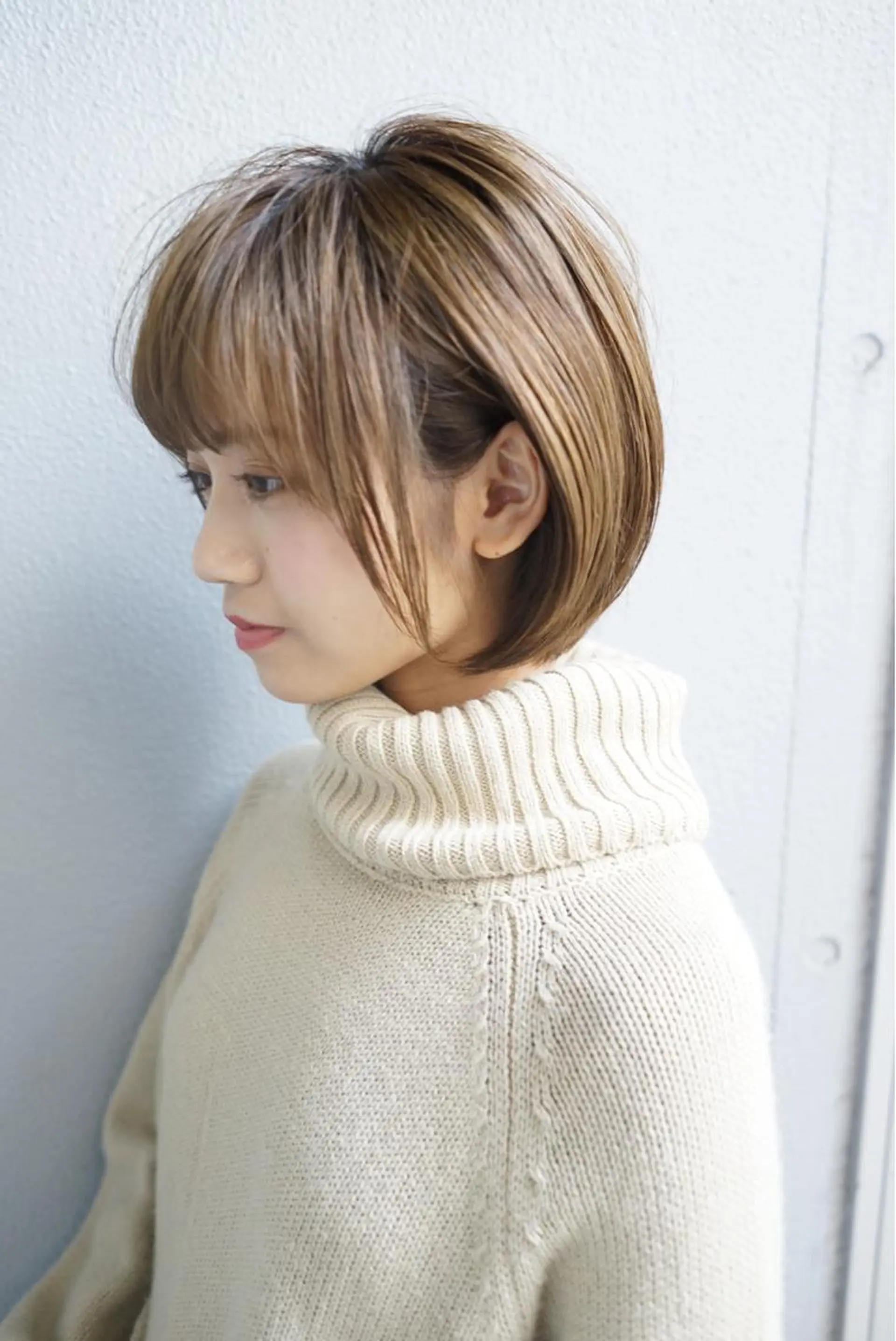 ショート カラー 山下夕月 ショート🫧ボブのヘアスタイル