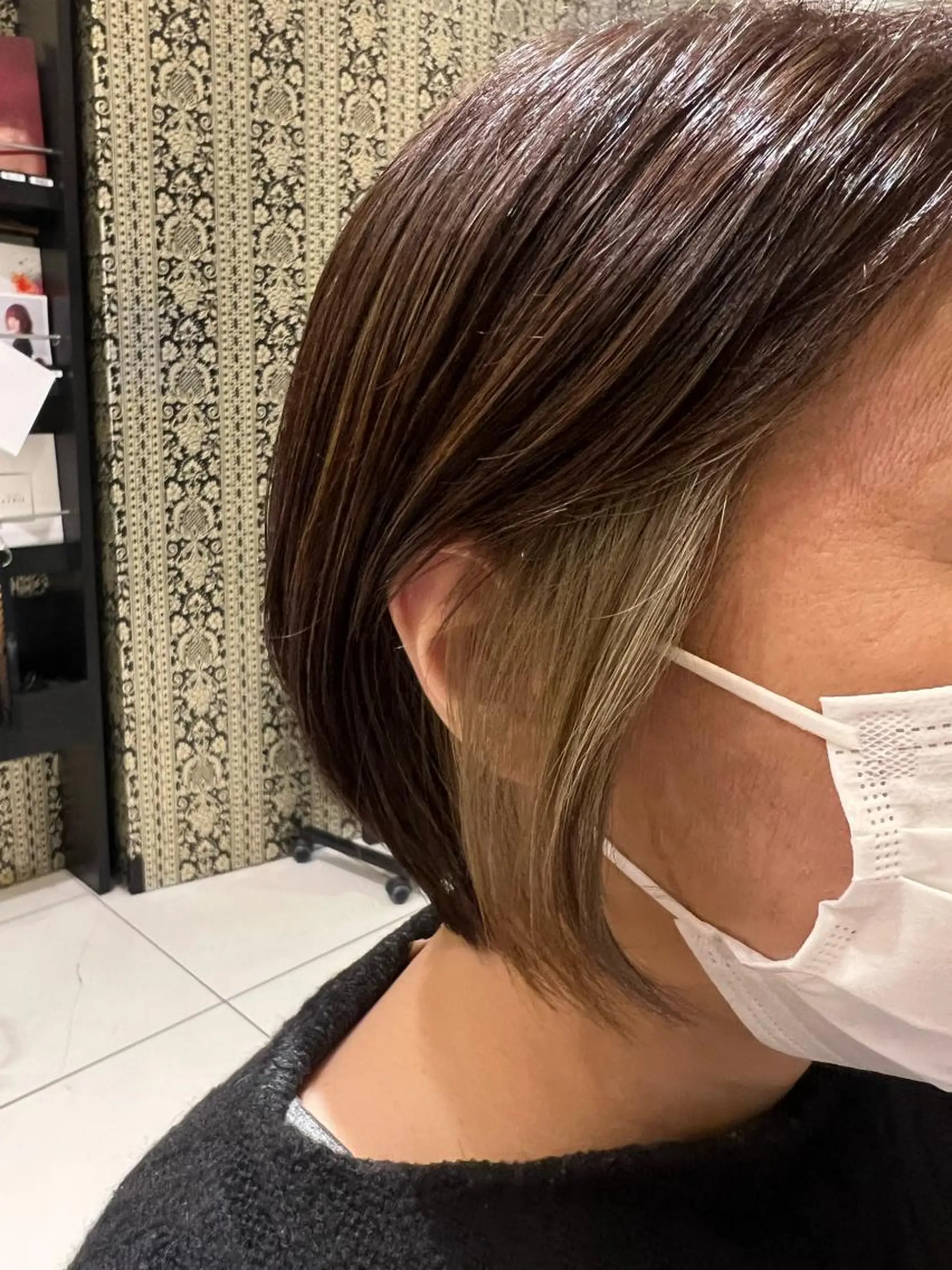 カラー イヤリングカラー ヘアカラー ＊カラー・パーマ＊ 植松彩音のヘアスタイル