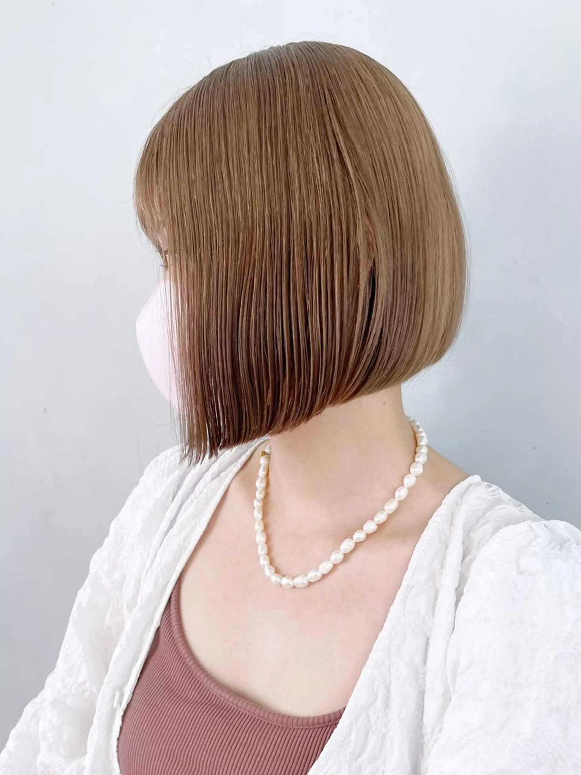 ミディアム カラー ブラウンカラー ボブ ITbyALBUM 藤沢店のヘアスタイル