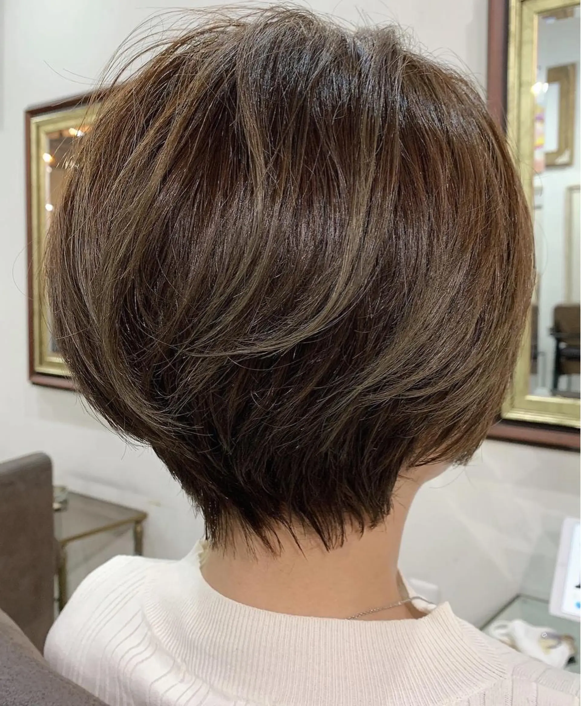 ショート カラー ショートヘア エクステ（レミー毛） NINEのヘアスタイル