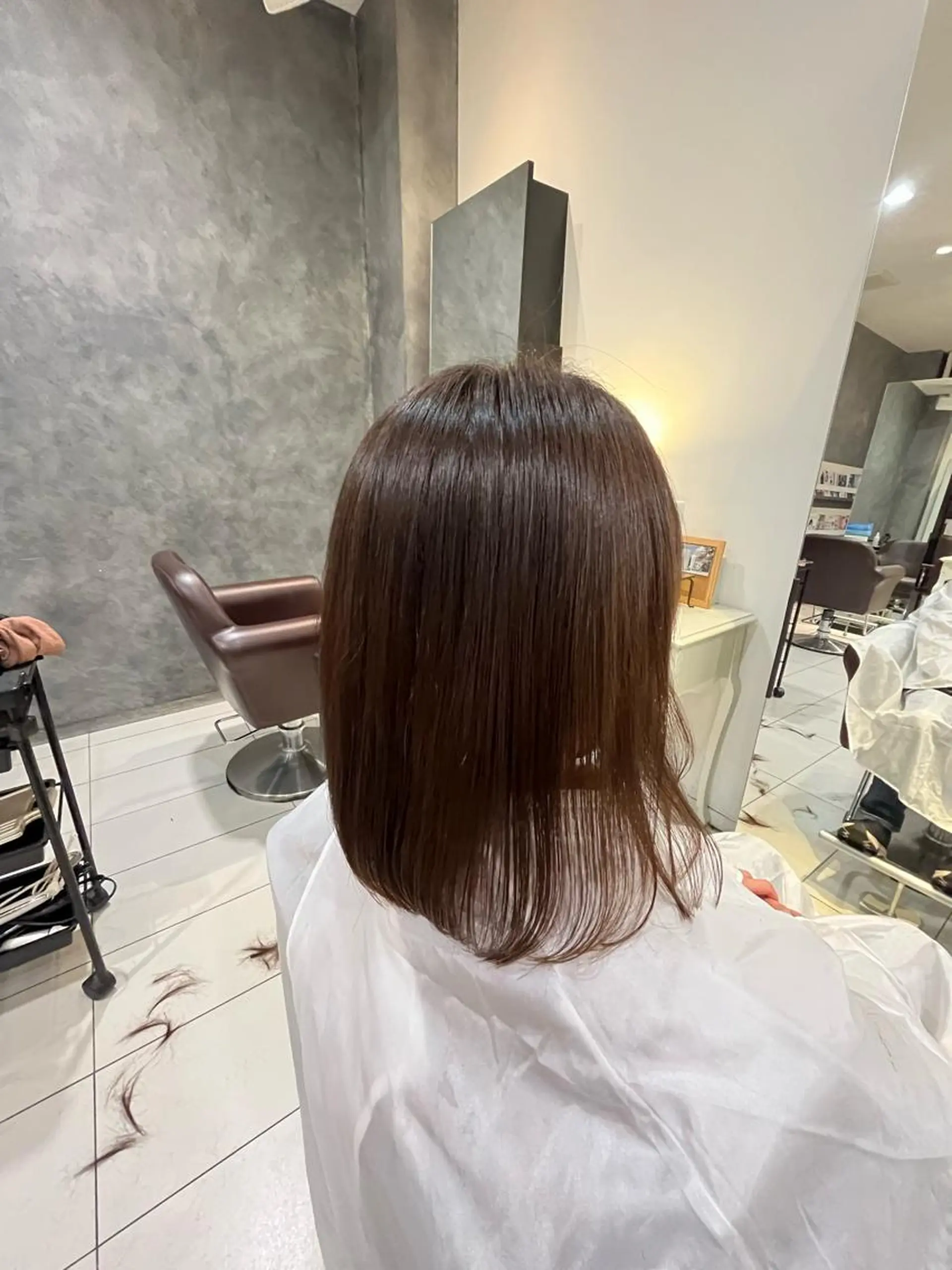 ミディアム 福本 聖海のヘアスタイル