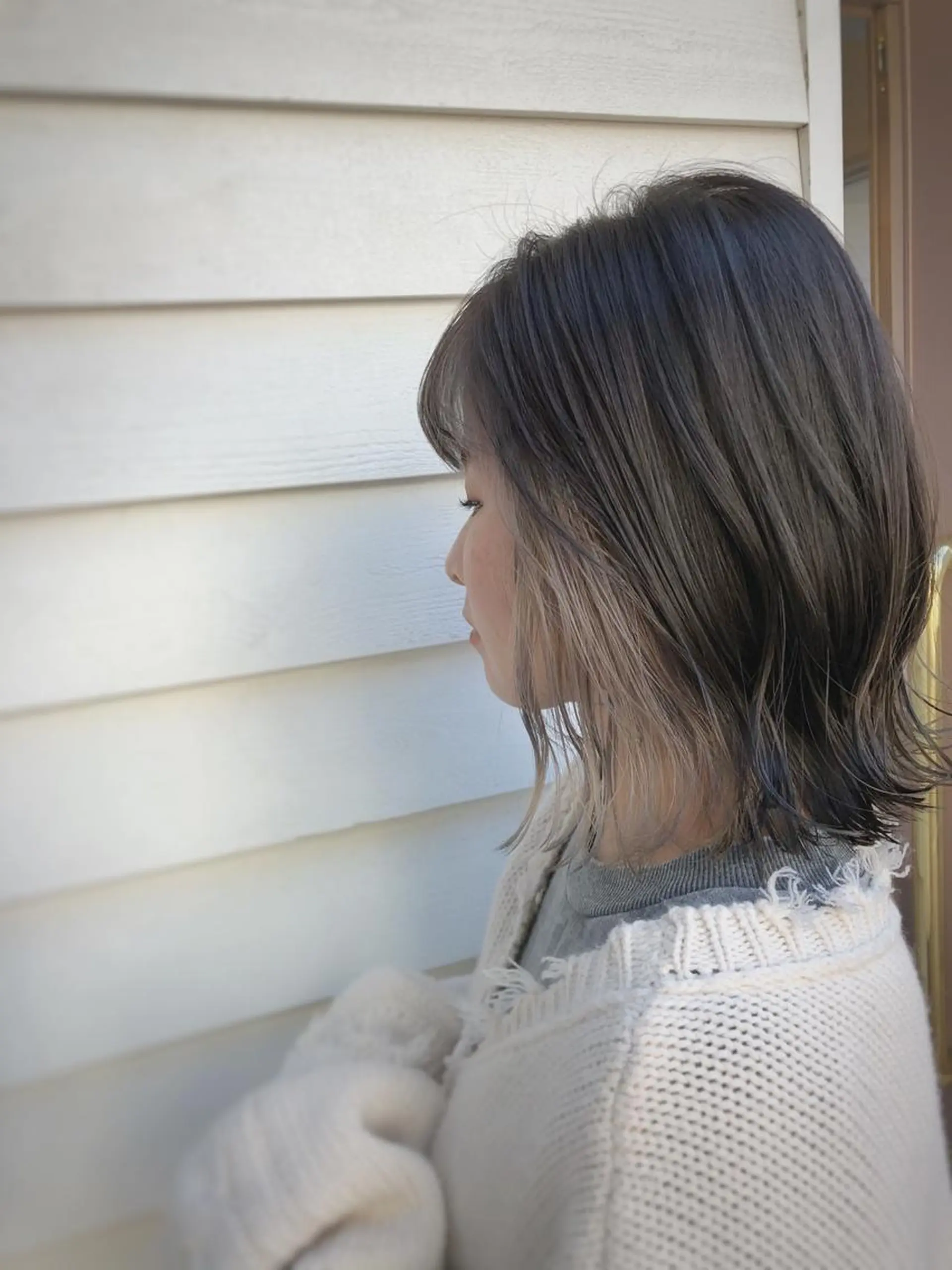 ミディアム ヘアカラー 山崎 俊介のヘアスタイル